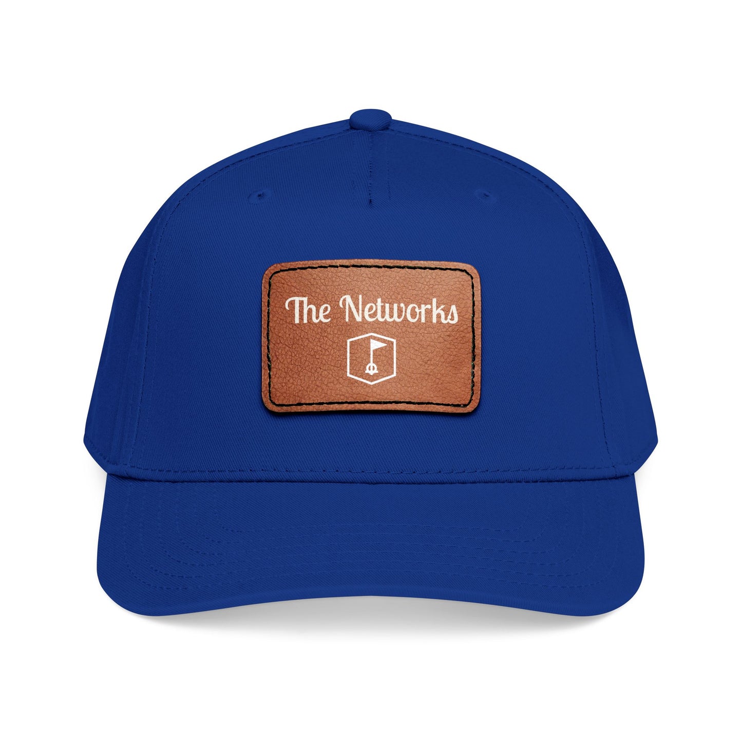 Copy of Mid Profile Baseball Cap with Leather Patch (Rectangle)