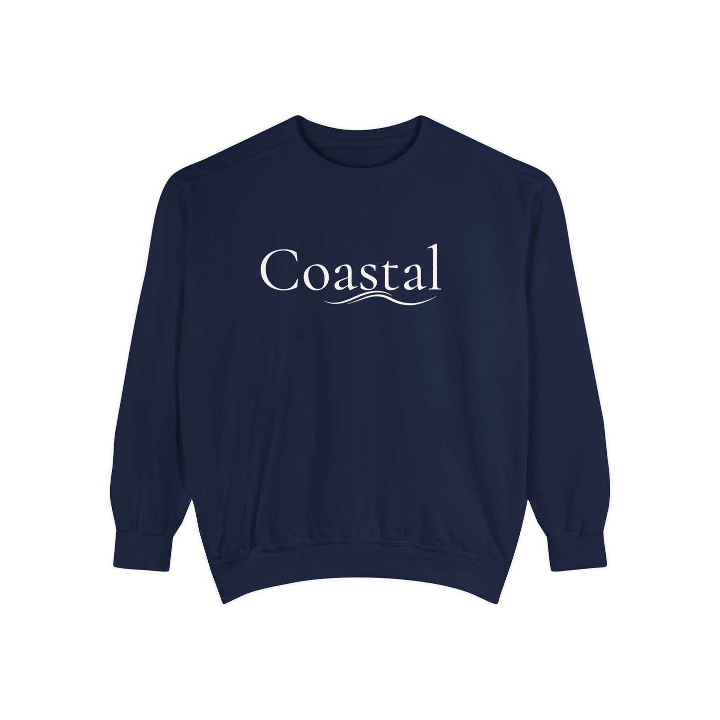Beach Graphic Sweatshirt — Retro Wave Script Pullover