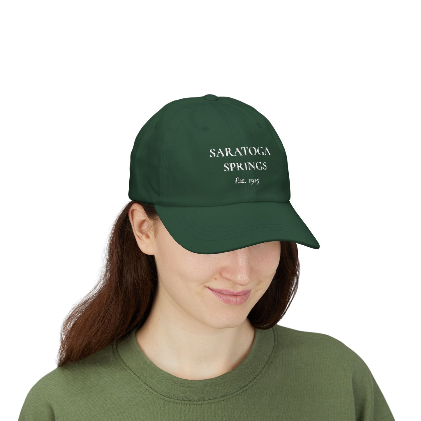 Saratoga Springs Dad Cap — Vintage 'Est. 1915' Equestrian Baseball Hat