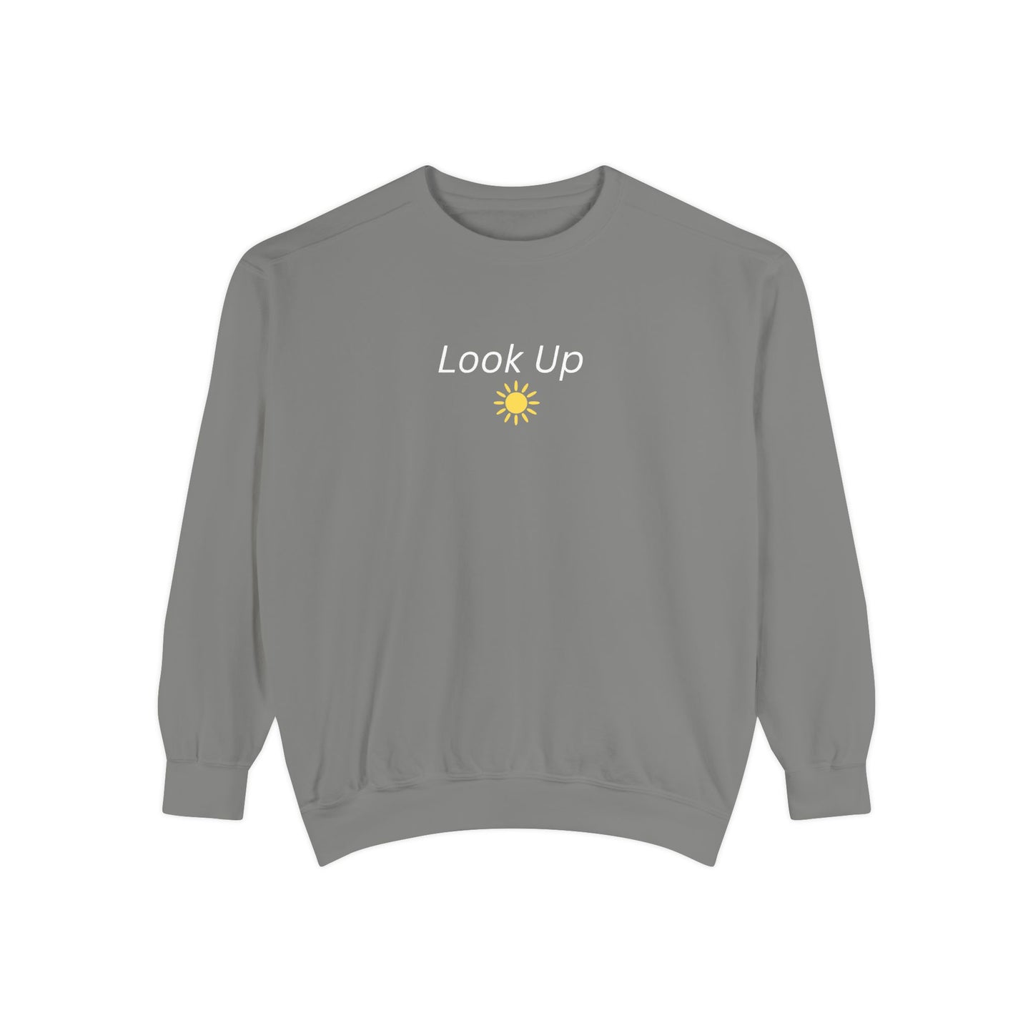 Look Up Sweatshirt- Minimal Sun Crewneck
