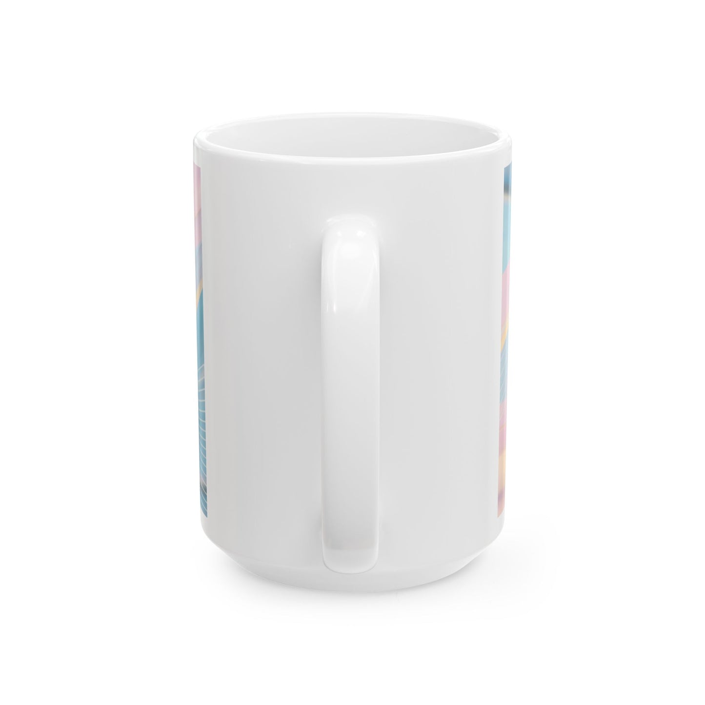 Pastel Swirl Mama Ceramic Mug – Soft Mother's Day Ceramic Coffee Cup (15oz)