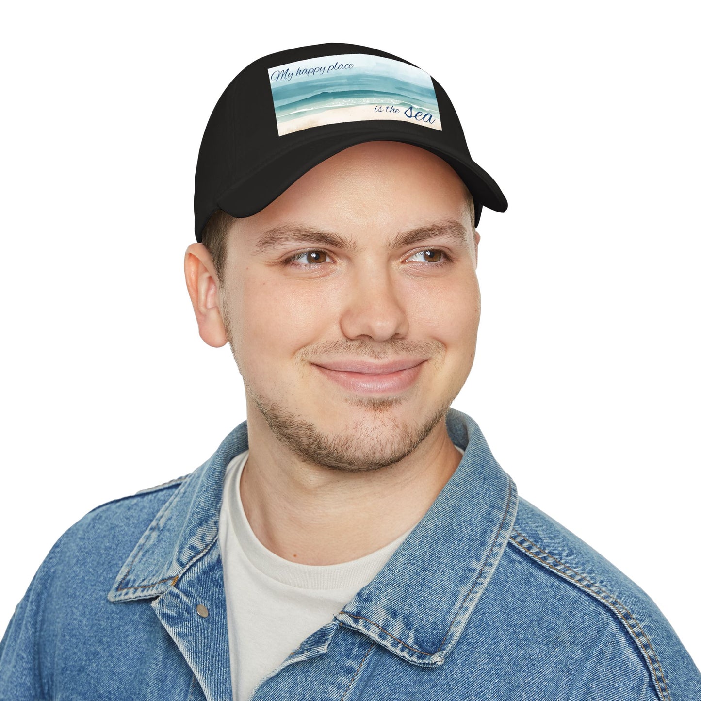 my happy place Is the sea Low Profile Baseball Cap