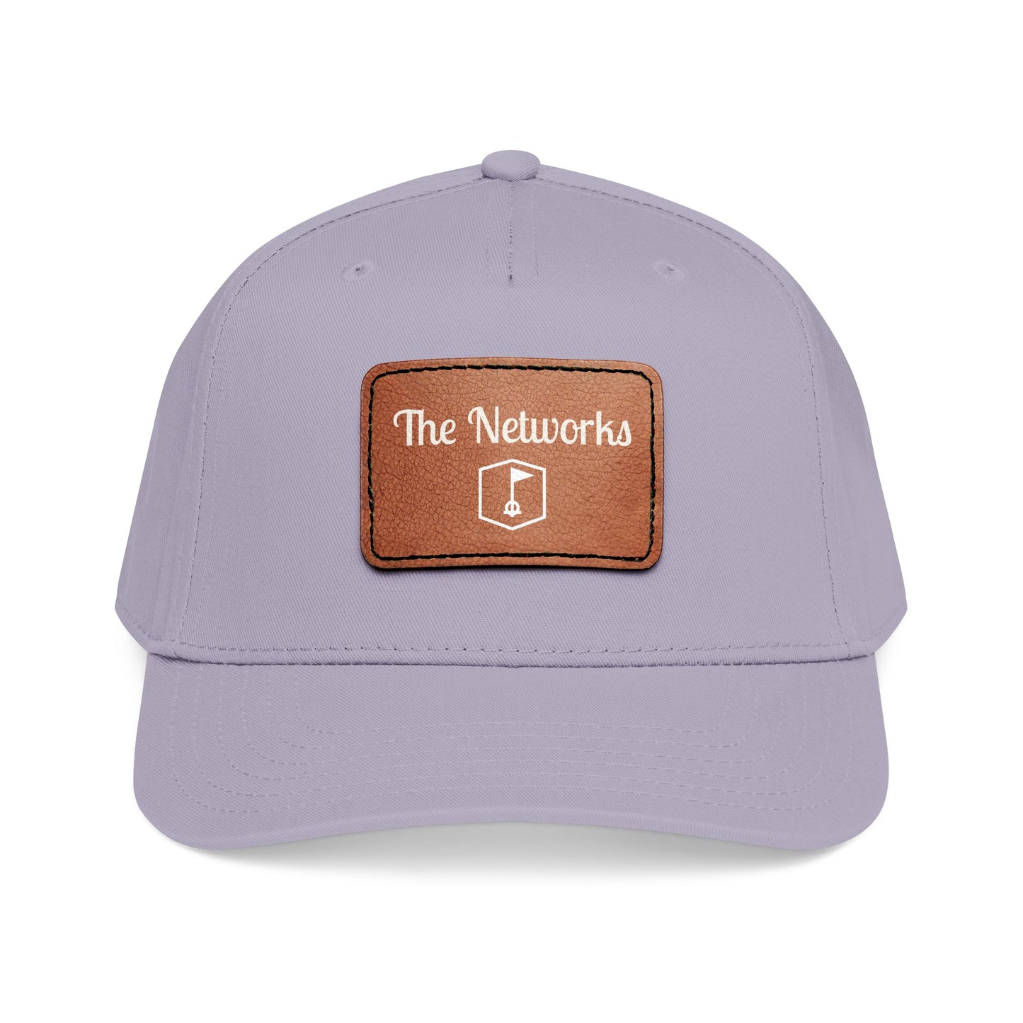 Copy of Mid Profile Baseball Cap with Leather Patch (Rectangle)