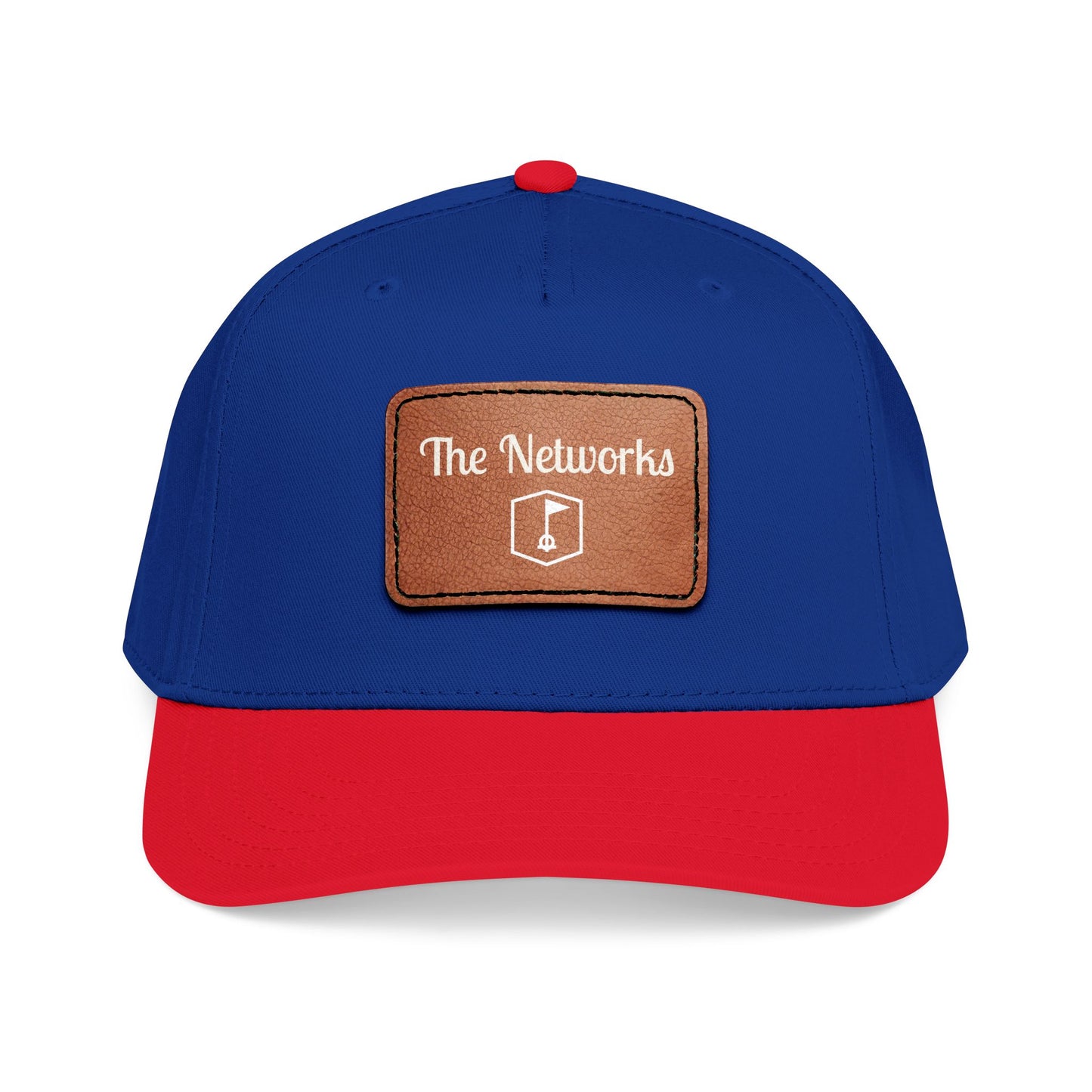 Copy of Mid Profile Baseball Cap with Leather Patch (Rectangle)