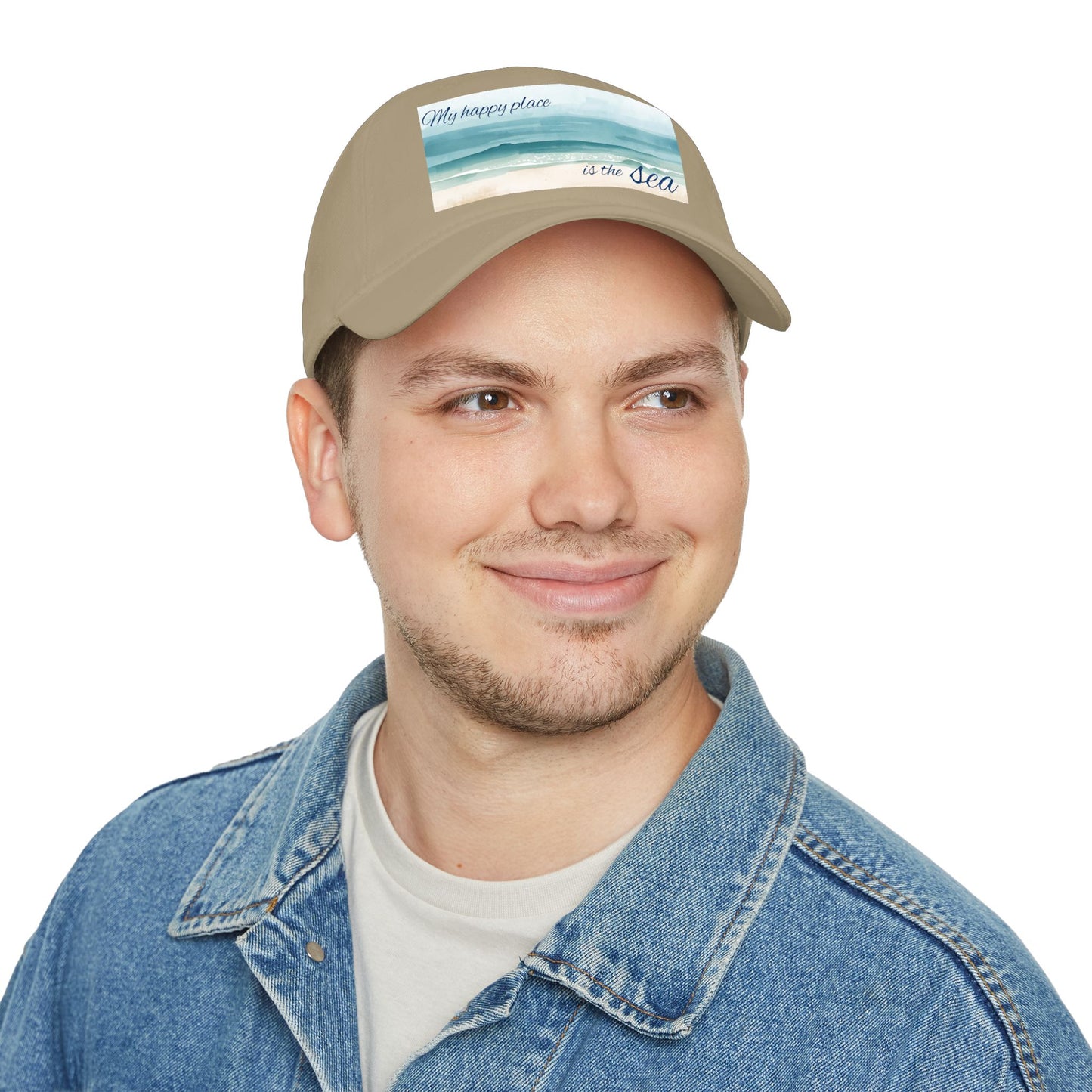my happy place Is the sea Low Profile Baseball Cap
