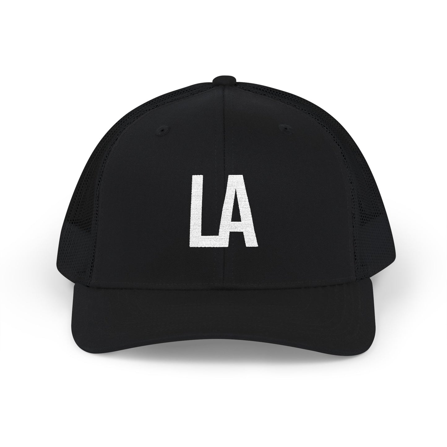 Los Angeles LA Embroidered Monogram Snapback Trucker Cap - Heritage Places Collection