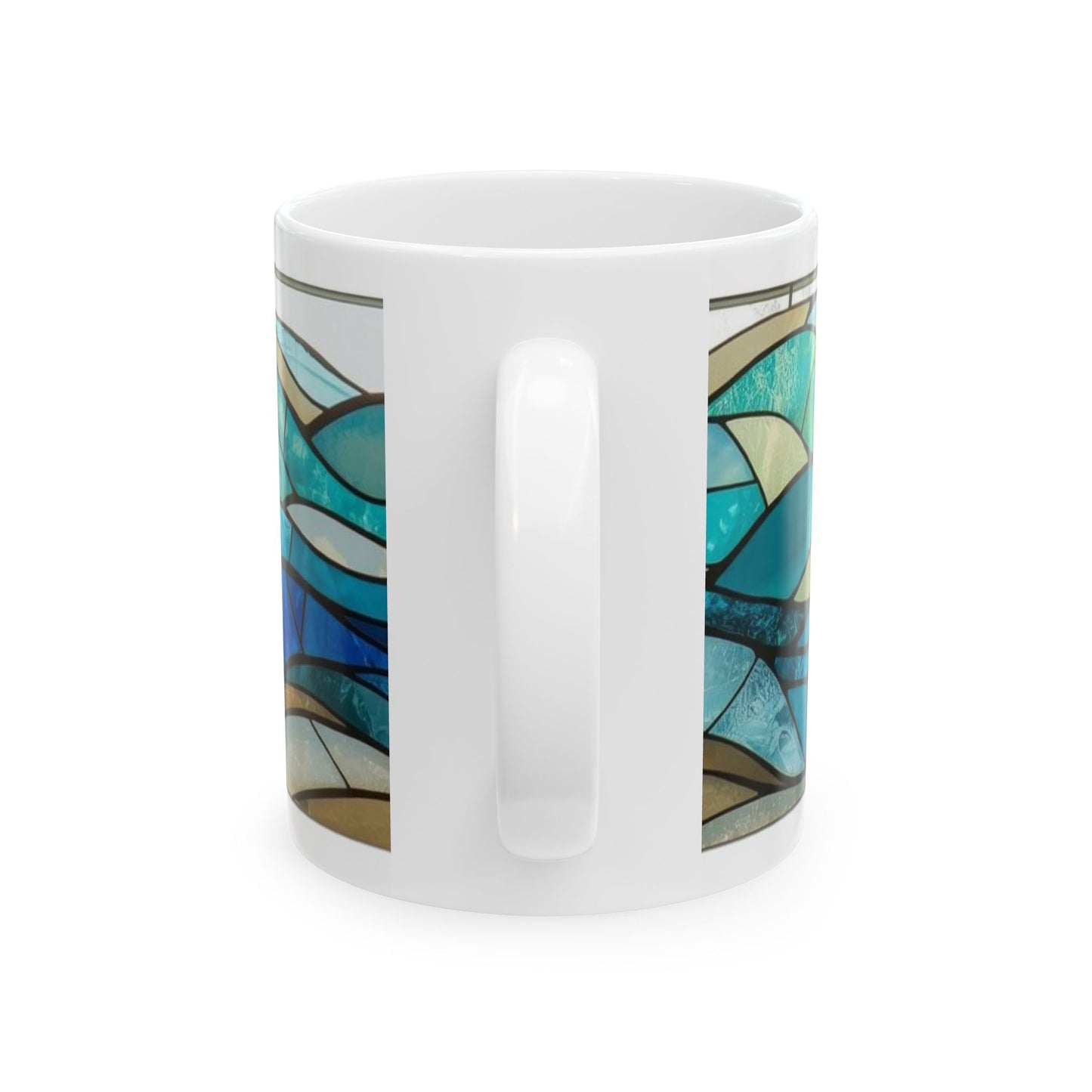 Sea Glass Wave Mosaic Mug – 11oz/15oz