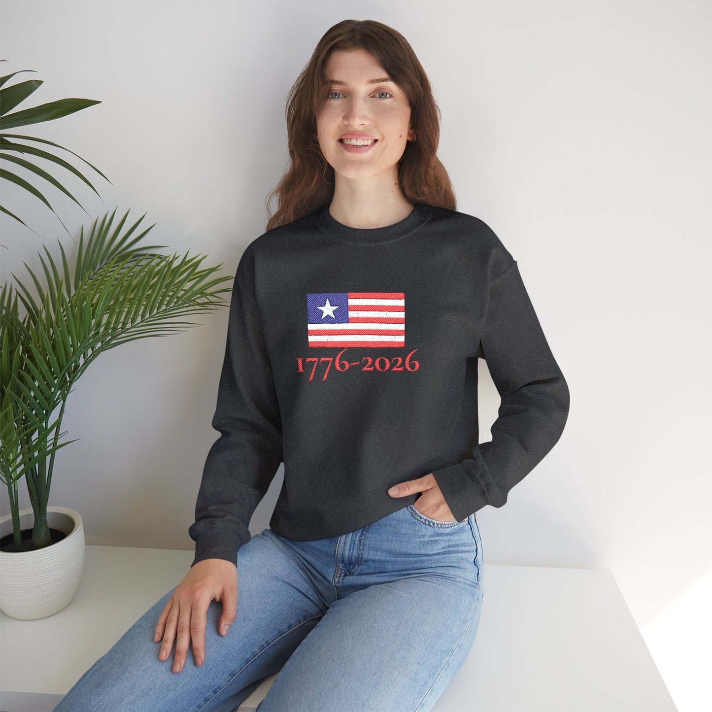 USA  1776–2026 Patriotic Crewneck Sweatshirt