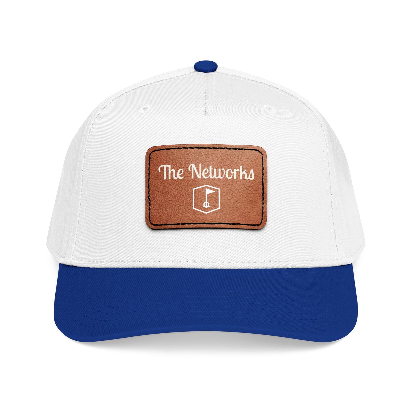 Copy of Mid Profile Baseball Cap with Leather Patch (Rectangle)