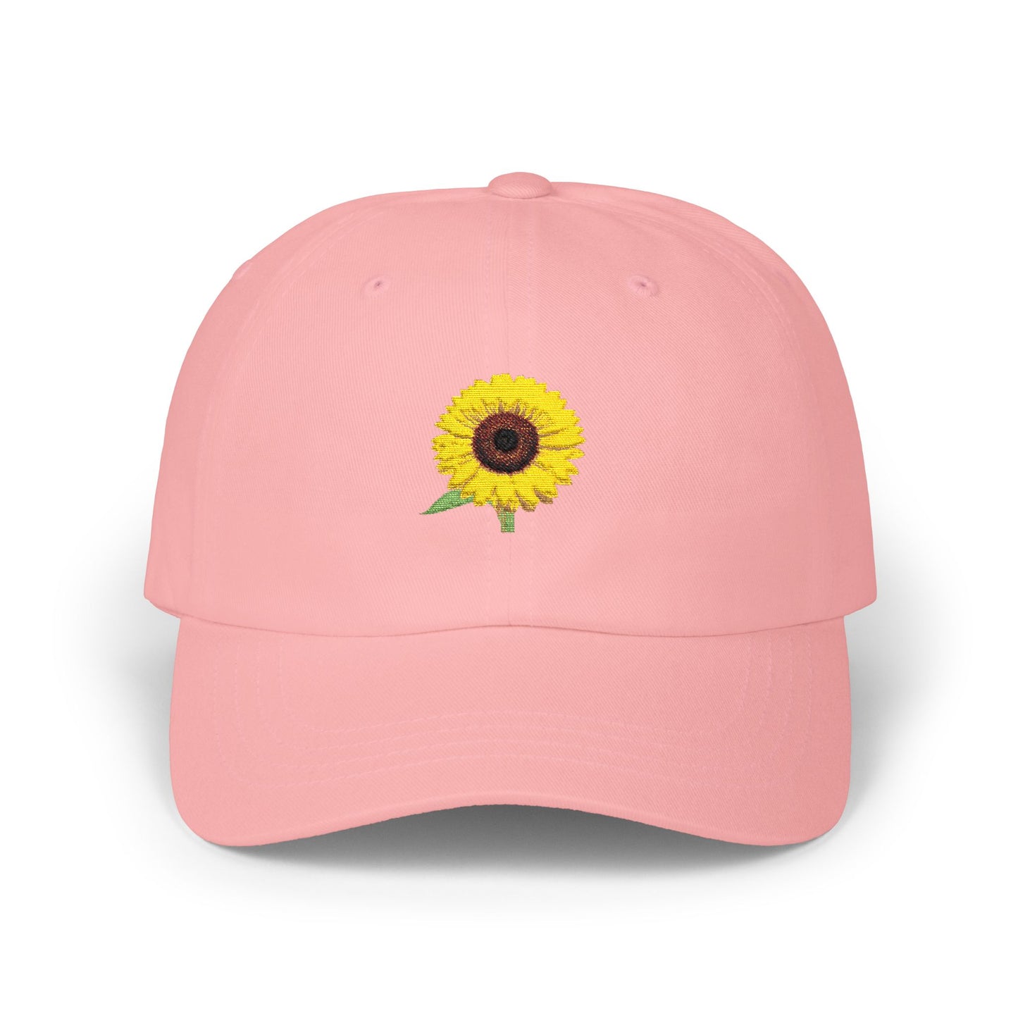 Black-Eyed Susan Mom Embroidered  Dad Cap (white font)