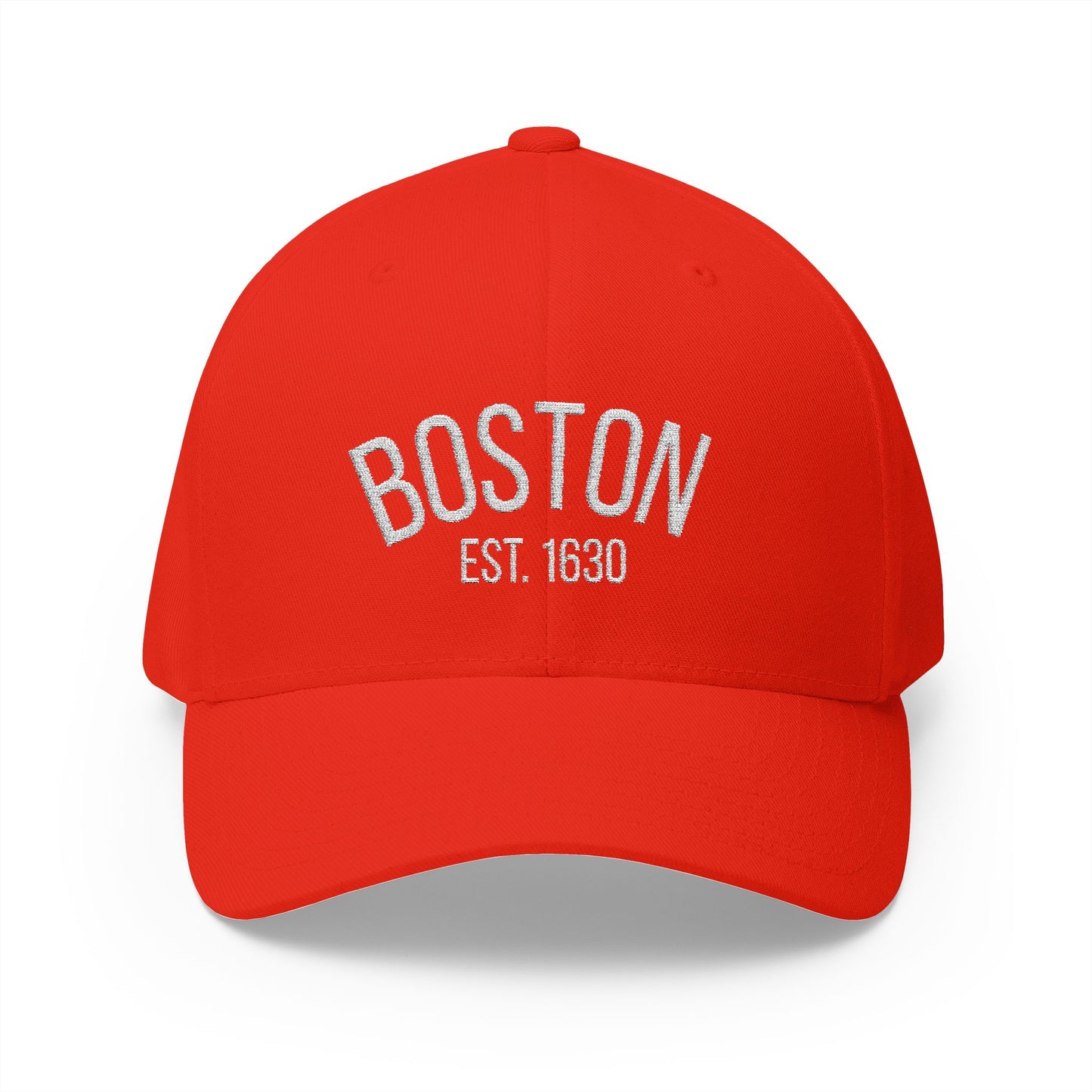 Boston Embroidered Closed-Back Cap, Stylish Baseball Hat, Gift for Sports Fans, Summer Accessory, Casual Outfit