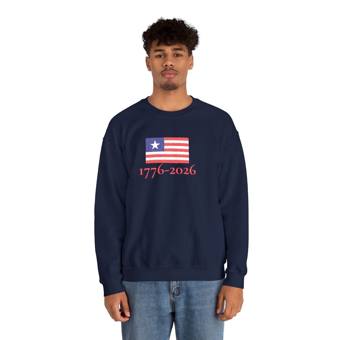 USA  1776–2026 Patriotic Crewneck Sweatshirt