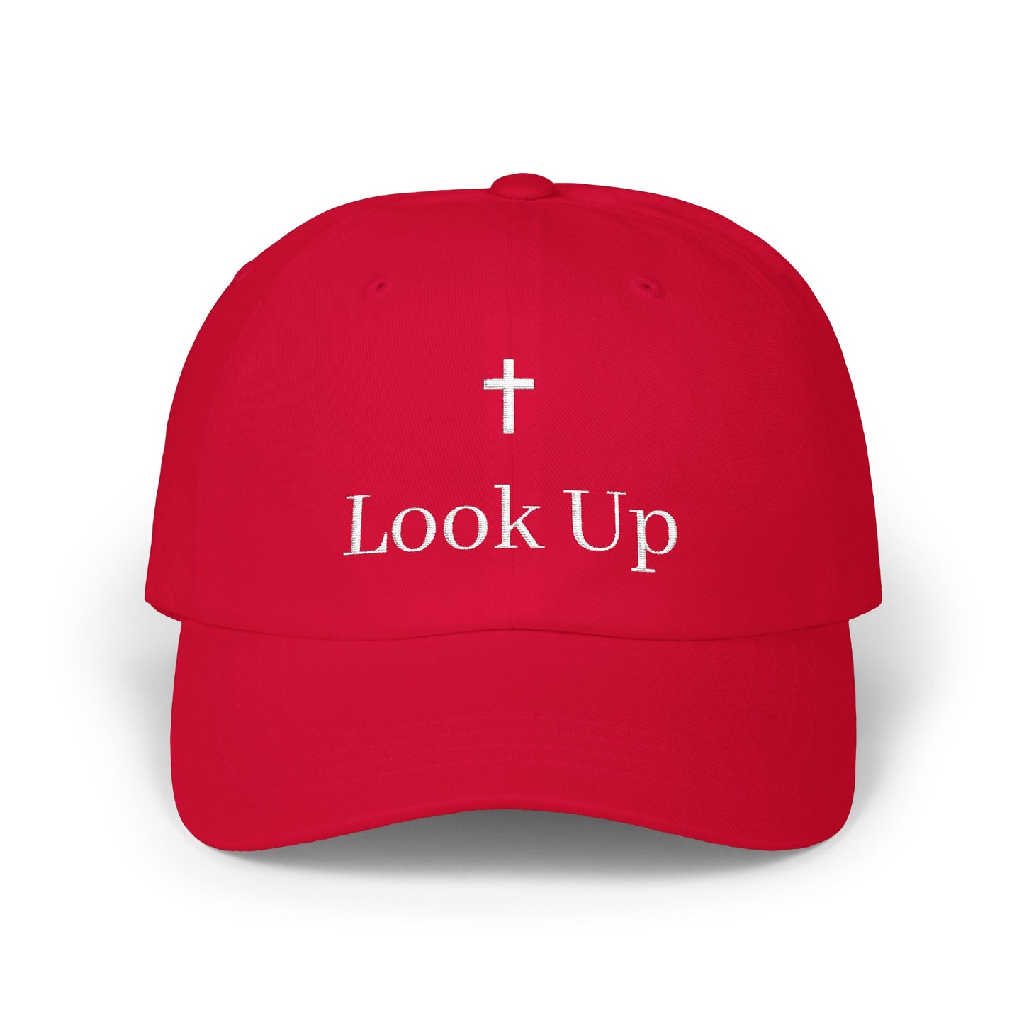 Look Up Cross embroidered Dad Hat-Inspirational Vintage Faith Cap