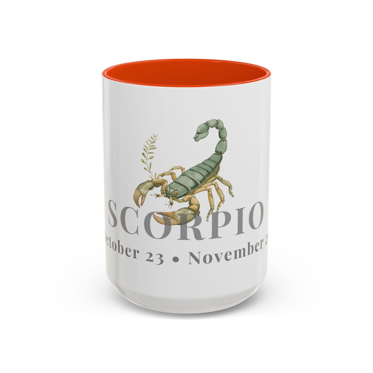 Scorpio Zodiac Mug - October 23 - November 21 Astrology Coffee Cup - Scorpion Zodiac Sign Mug - 15 oz.