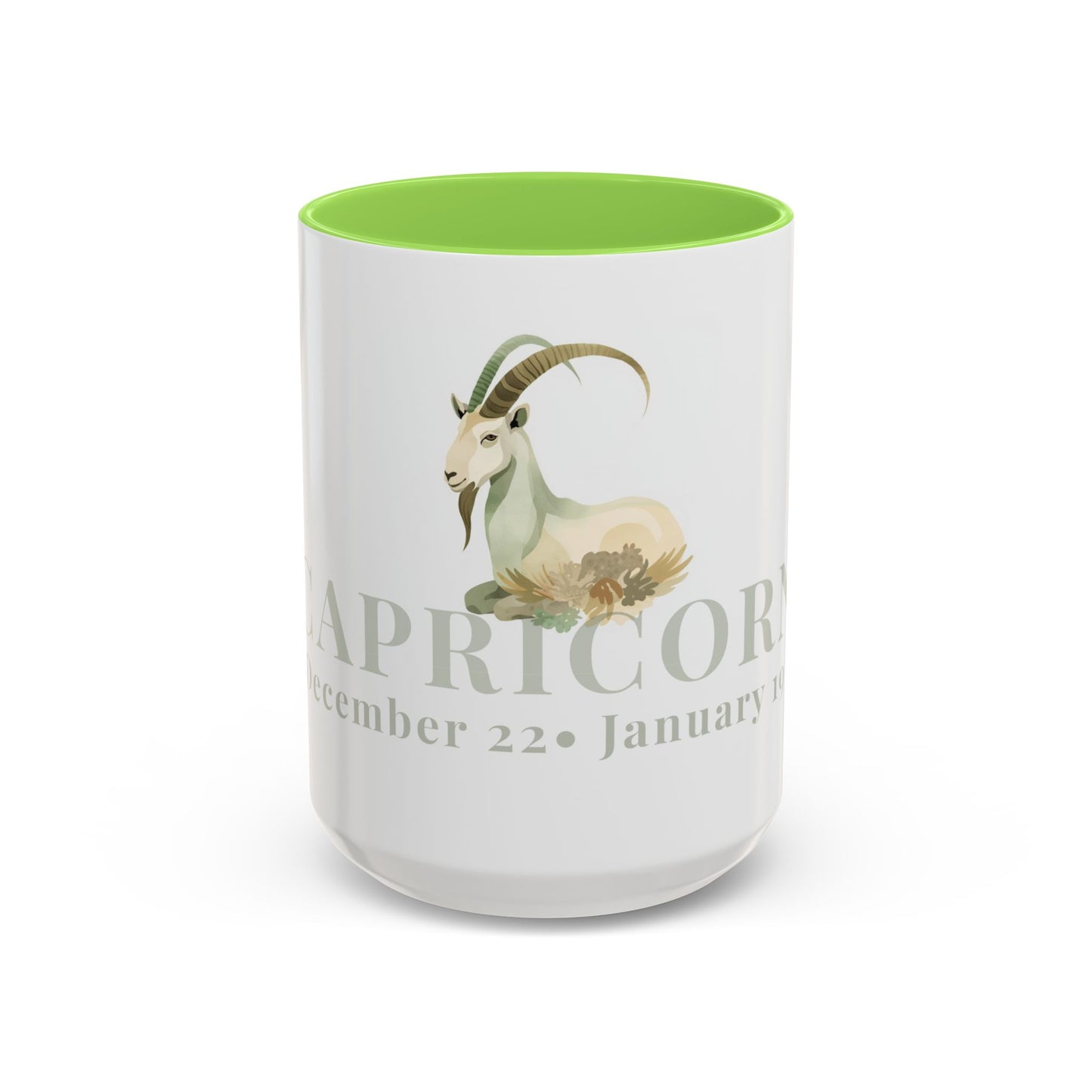 Capricorn Zodiac Mug - December 22- January 19 Astrology Coffee Cup - The Goat  Zodiac Sign Mug - 15 oz.