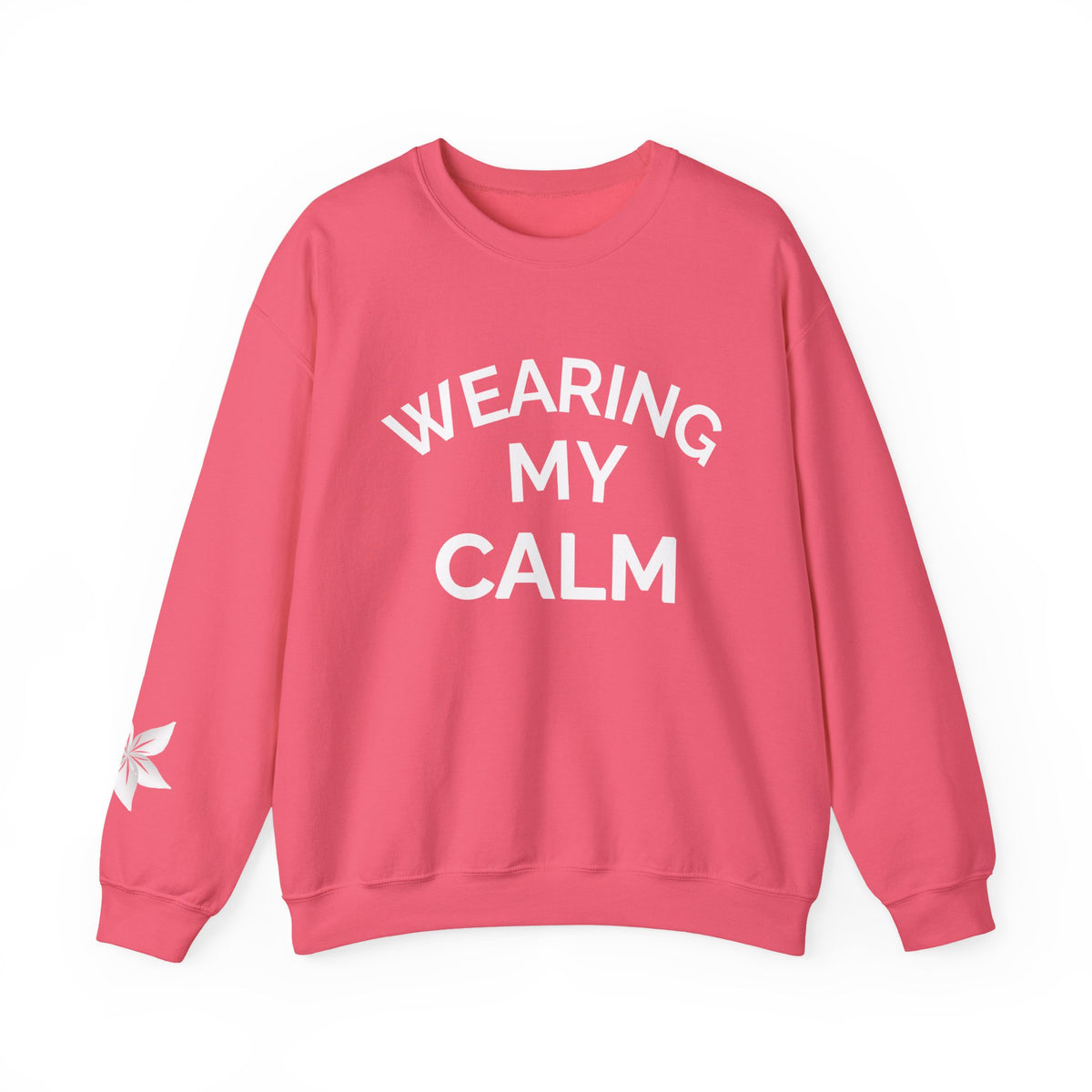 Wearing My Calm Crewneck Sweatshirt, Cozy Unisex Sweatshirt, Relaxed Fit Apparel, Gift for Mindfulness Lovers, Everyday Comfort Wear, [...]