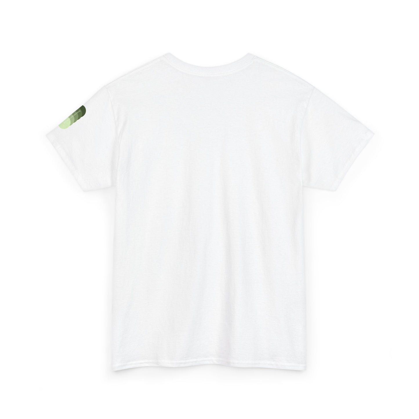 Sea Glass Drift Unisex Heavy Cotton Tee – Abstract Coastal Wave Graphic Shirt | Minimalist Sage Green Aesthetic Tee