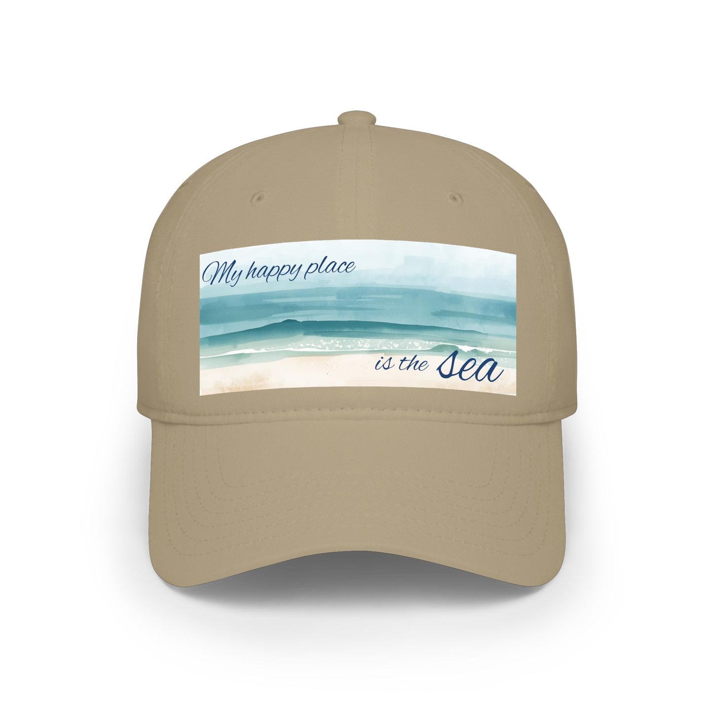 my happy place Is the sea Low Profile Baseball Cap