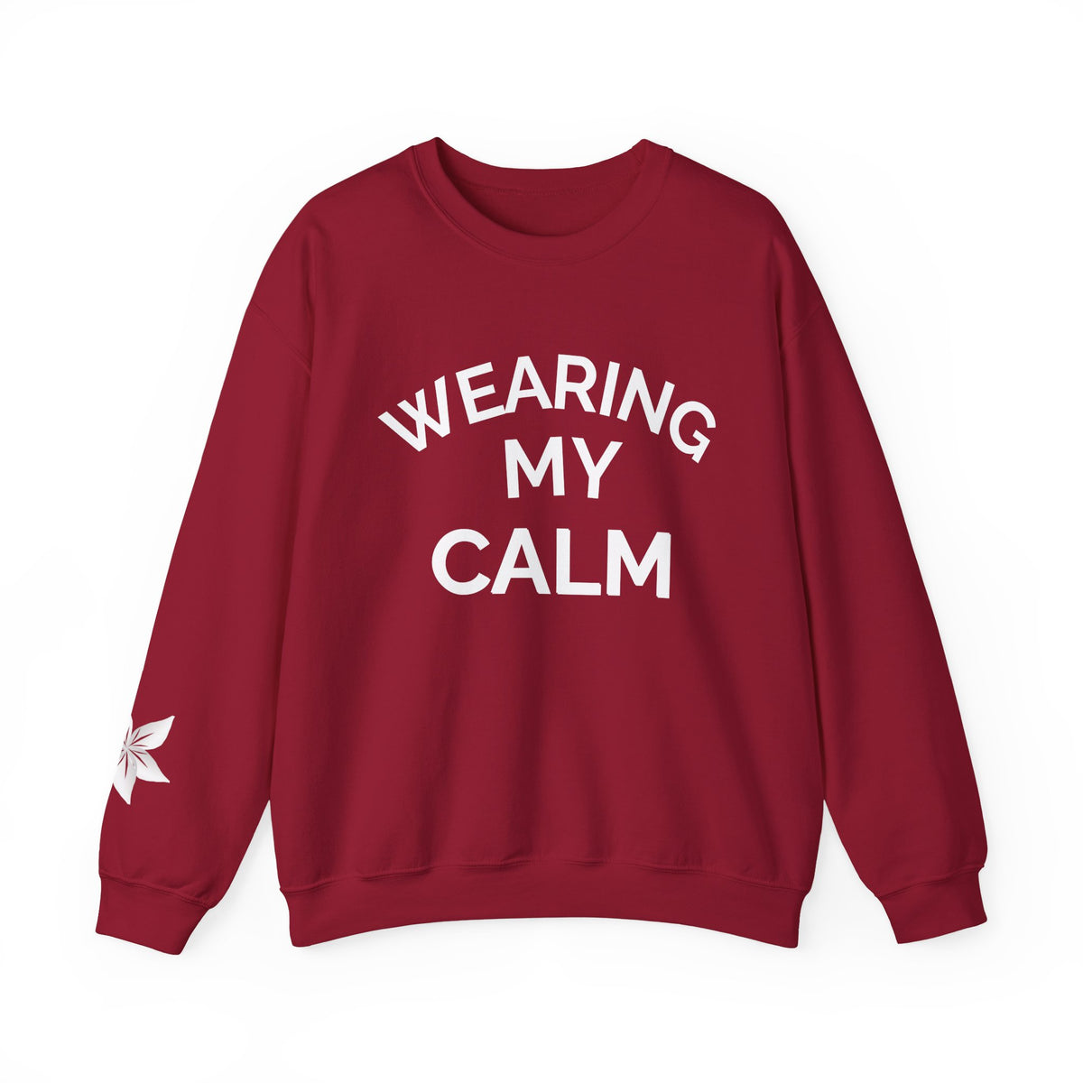Wearing My Calm Crewneck Sweatshirt, Cozy Unisex Sweatshirt, Relaxed Fit Apparel, Gift for Mindfulness Lovers, Everyday Comfort Wear, [...]