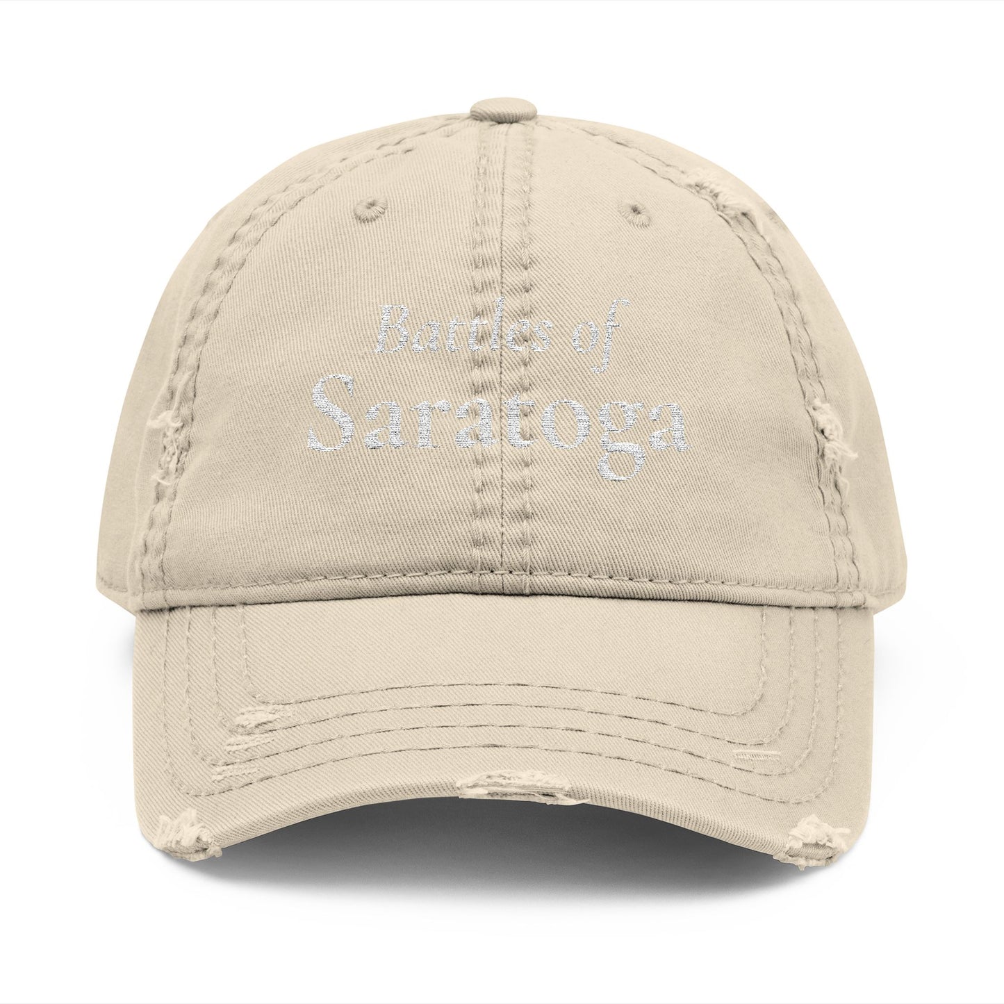 Distressed Embroidered Dad Hat — Battles of Saratoga 250th Anniversary