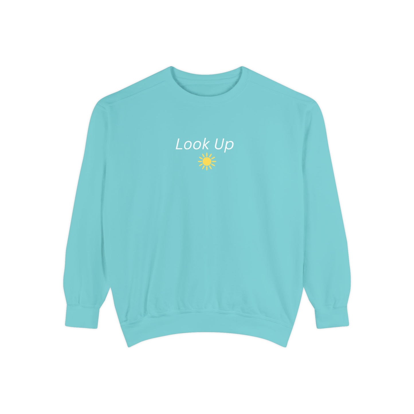 Look Up Sweatshirt- Minimal Sun Crewneck
