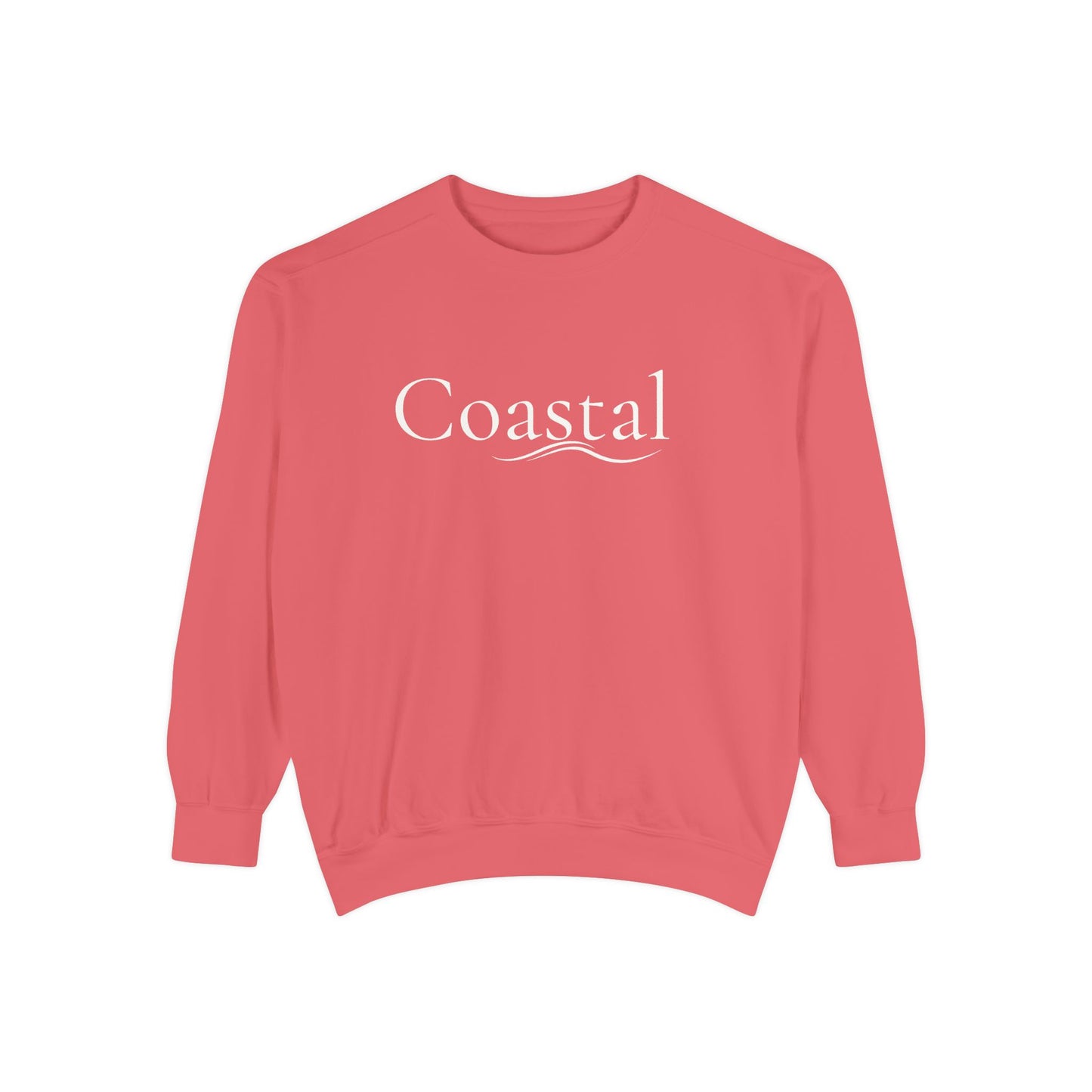 Beach Graphic Sweatshirt — Retro Wave Script Pullover