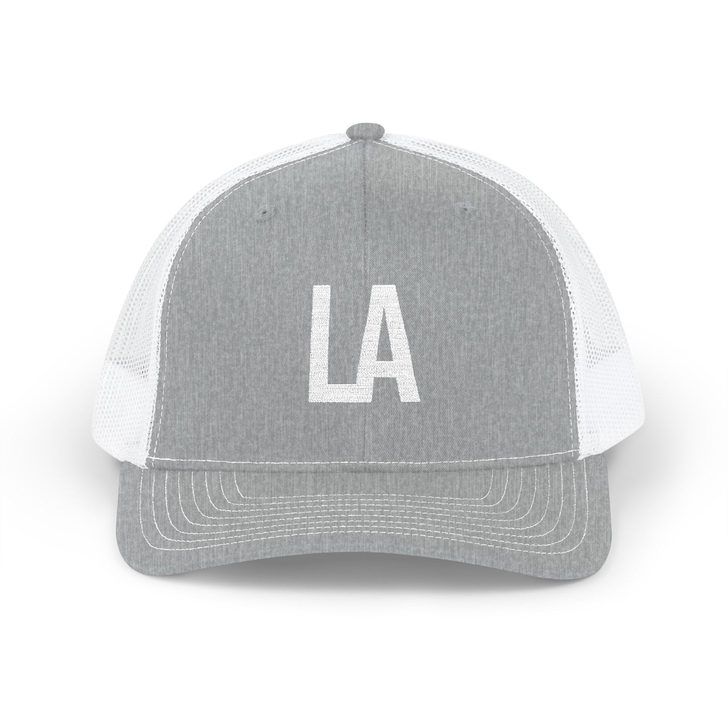Los Angeles LA Embroidered Monogram Snapback Trucker Cap - Heritage Places Collection
