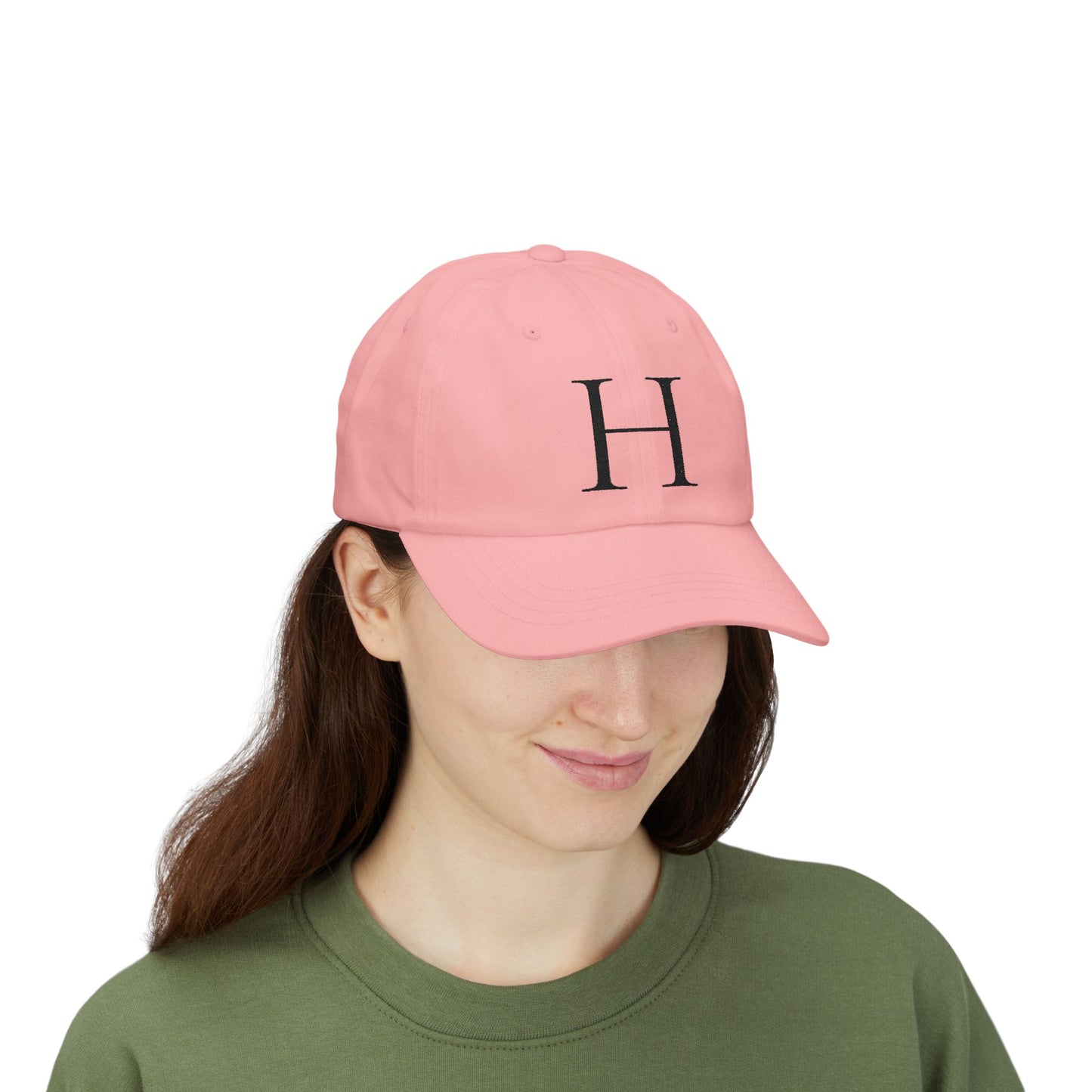 Wear My Story Embroidered Initial Hat - Letter H on the Classic Dad Cap