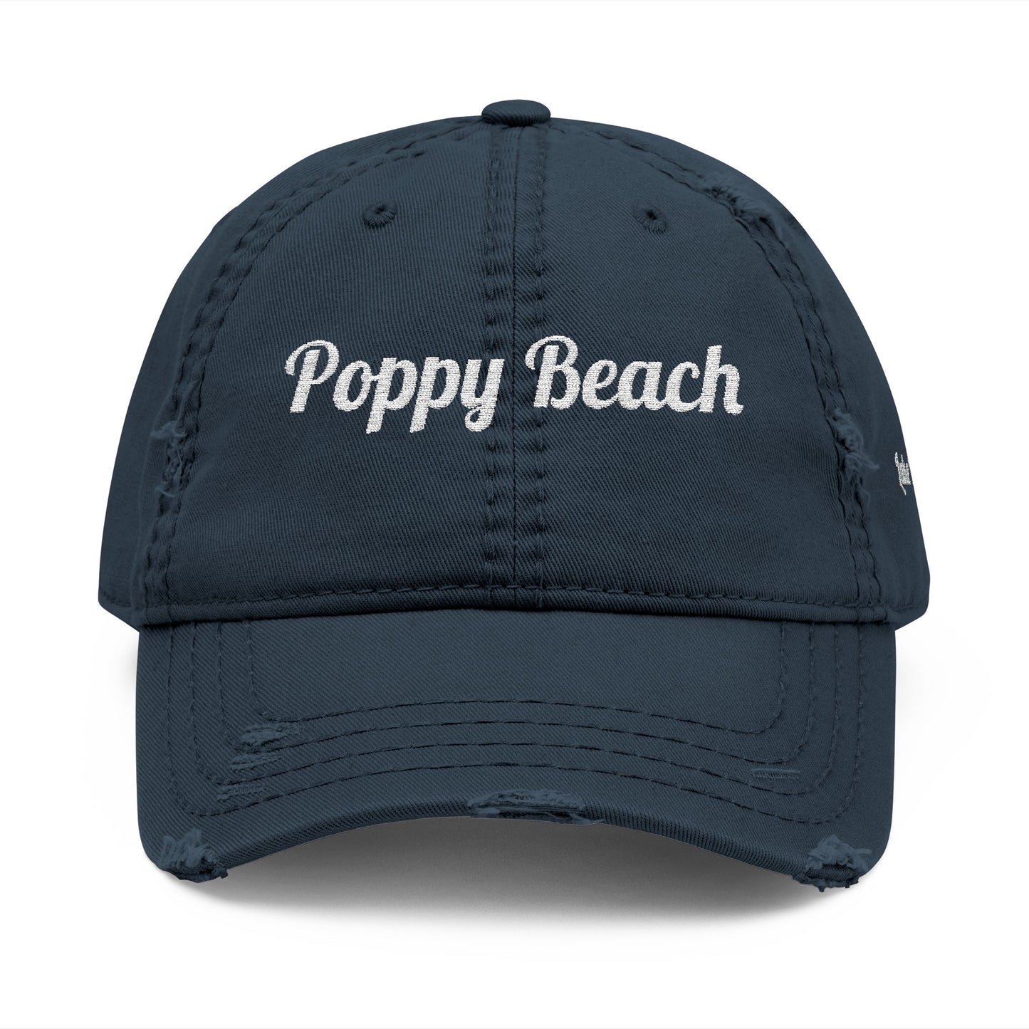 Personalized Coastal Distressed Cap/ Custom Coastal Embroidered Hat/Vintage Dad Hat
