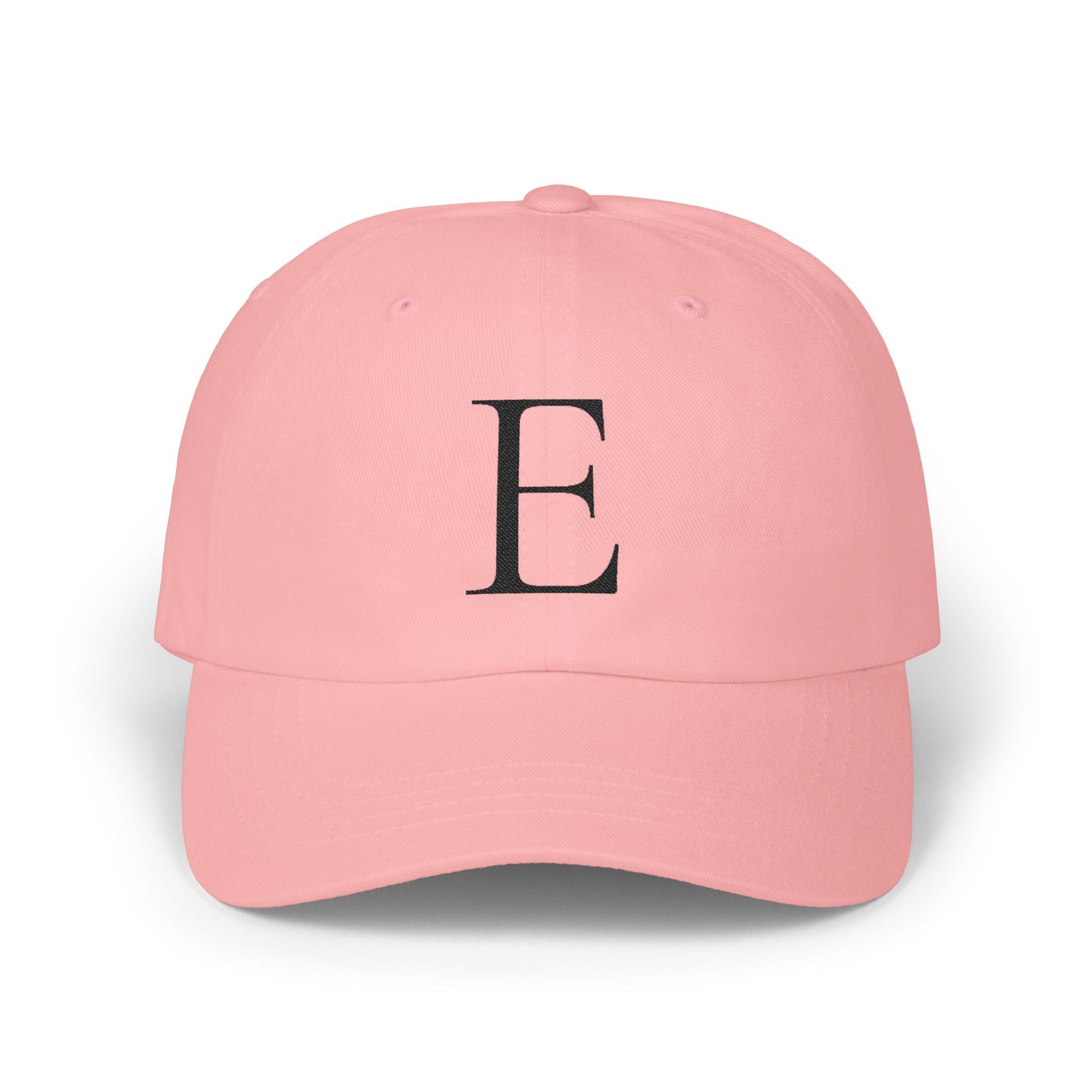 Wear My Story Embroidered Initial Hat - Letter E on the Classic Dad Cap