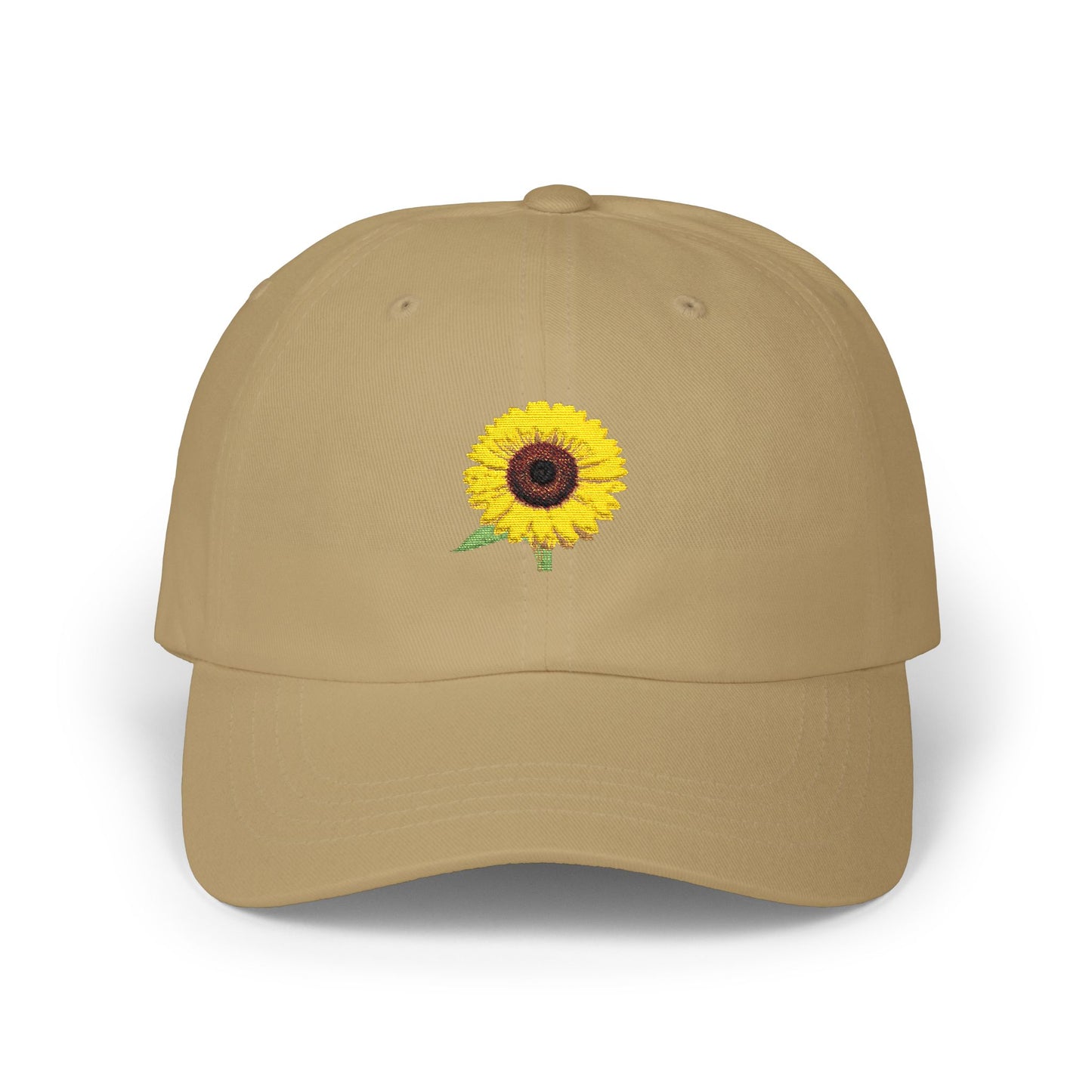 Black-Eyed Susan Mom Embroidered  Dad Cap (white font)