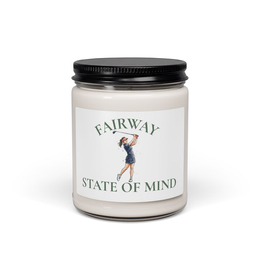 Fairway State of Mind Scented Soy Candle | Golf Candle Gift | Elegant Golfer Candle Decor