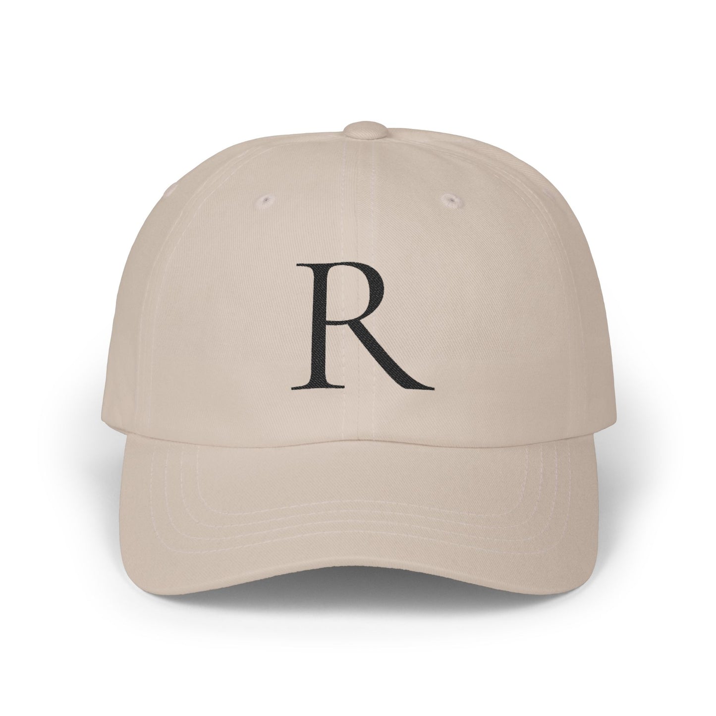 Wear My Story Embroidered Initial Hat - Letter R on the Classic Dad Cap