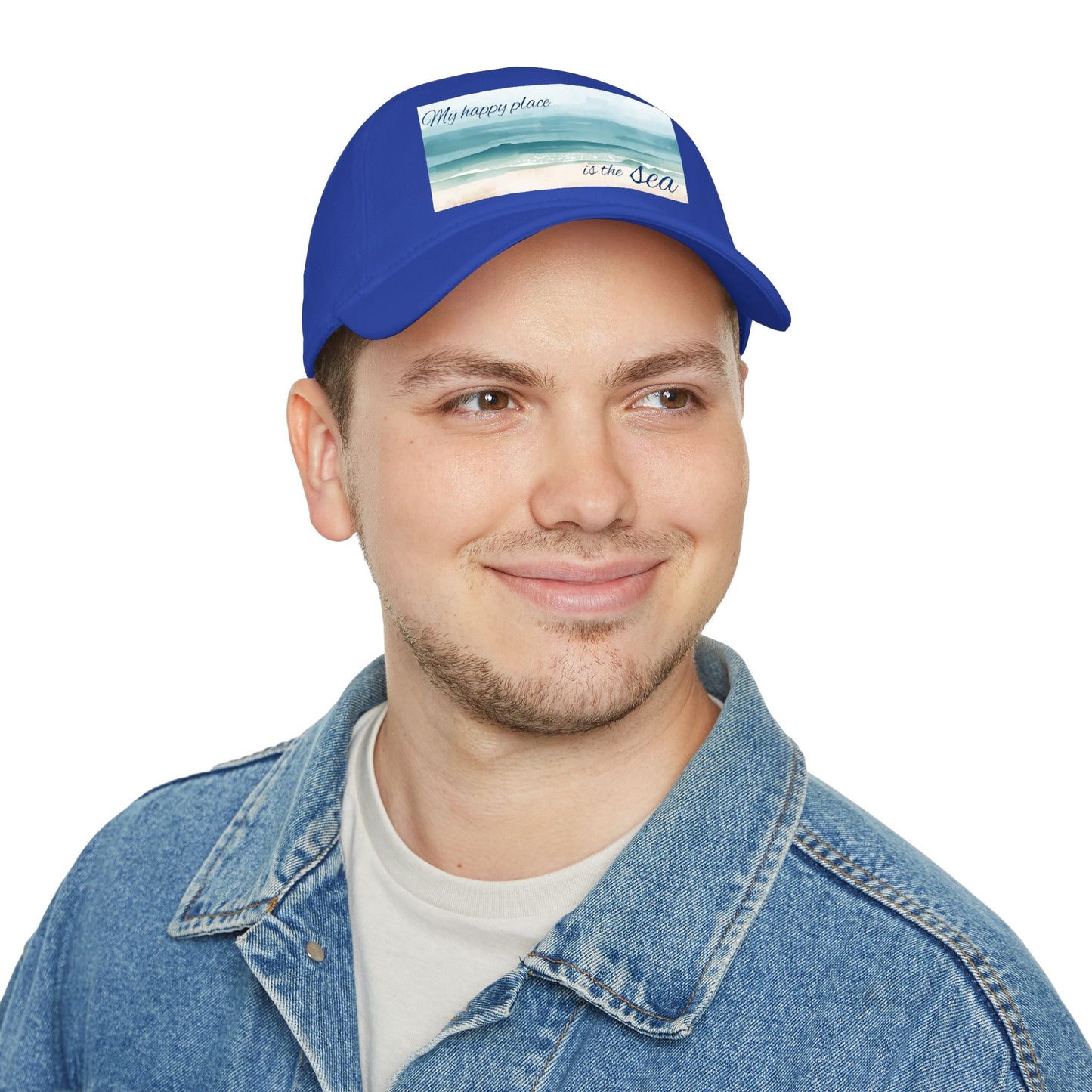 my happy place Is the sea Low Profile Baseball Cap