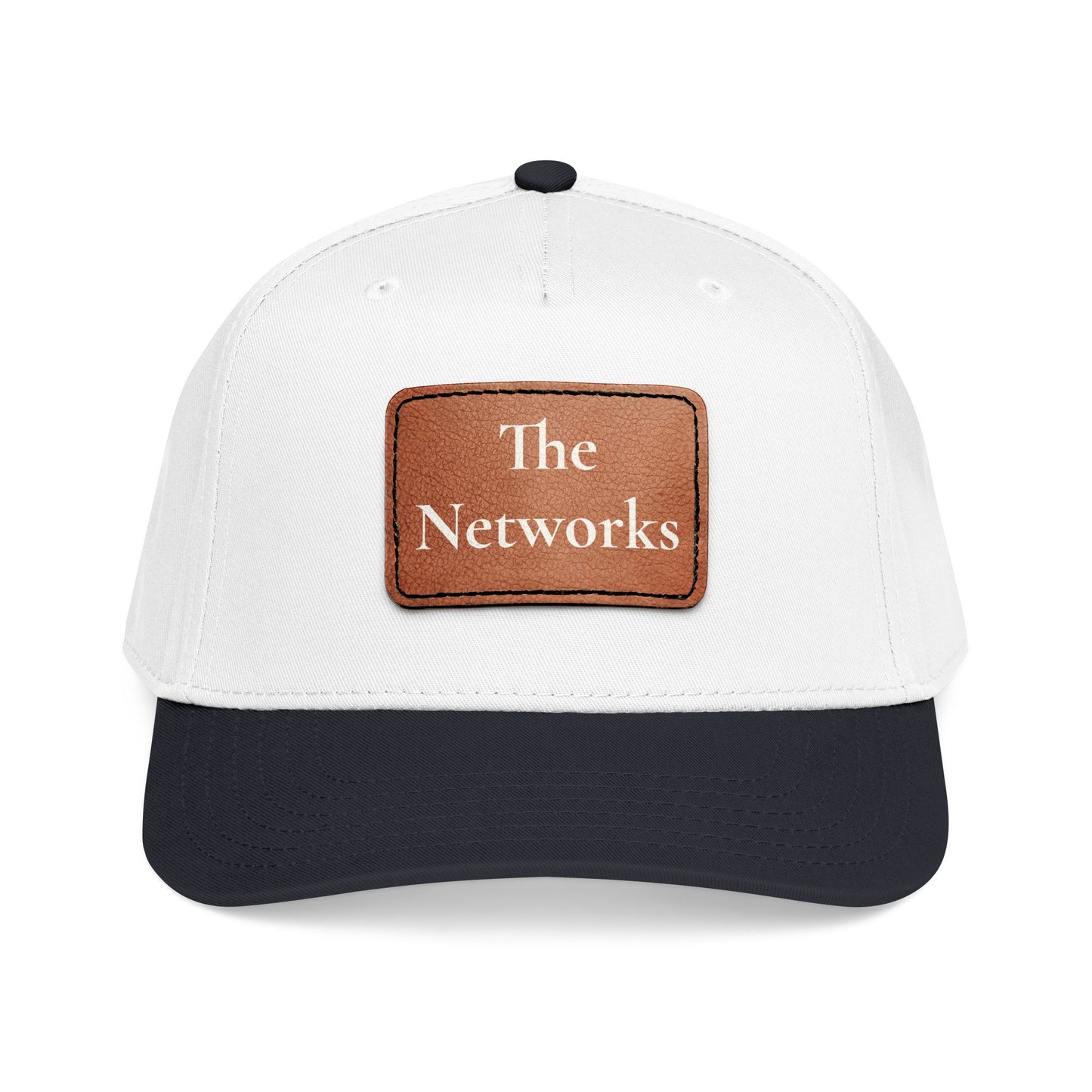 Copy of Mid Profile Baseball Cap with Leather Patch (Rectangle)
