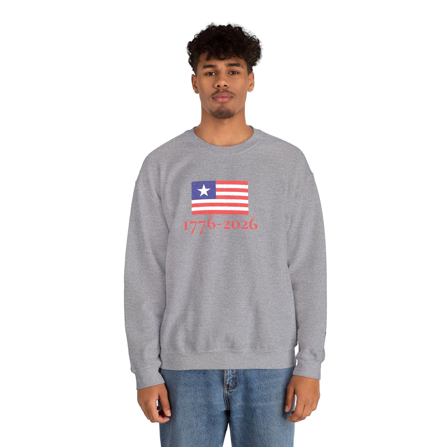 USA  1776–2026 Patriotic Crewneck Sweatshirt