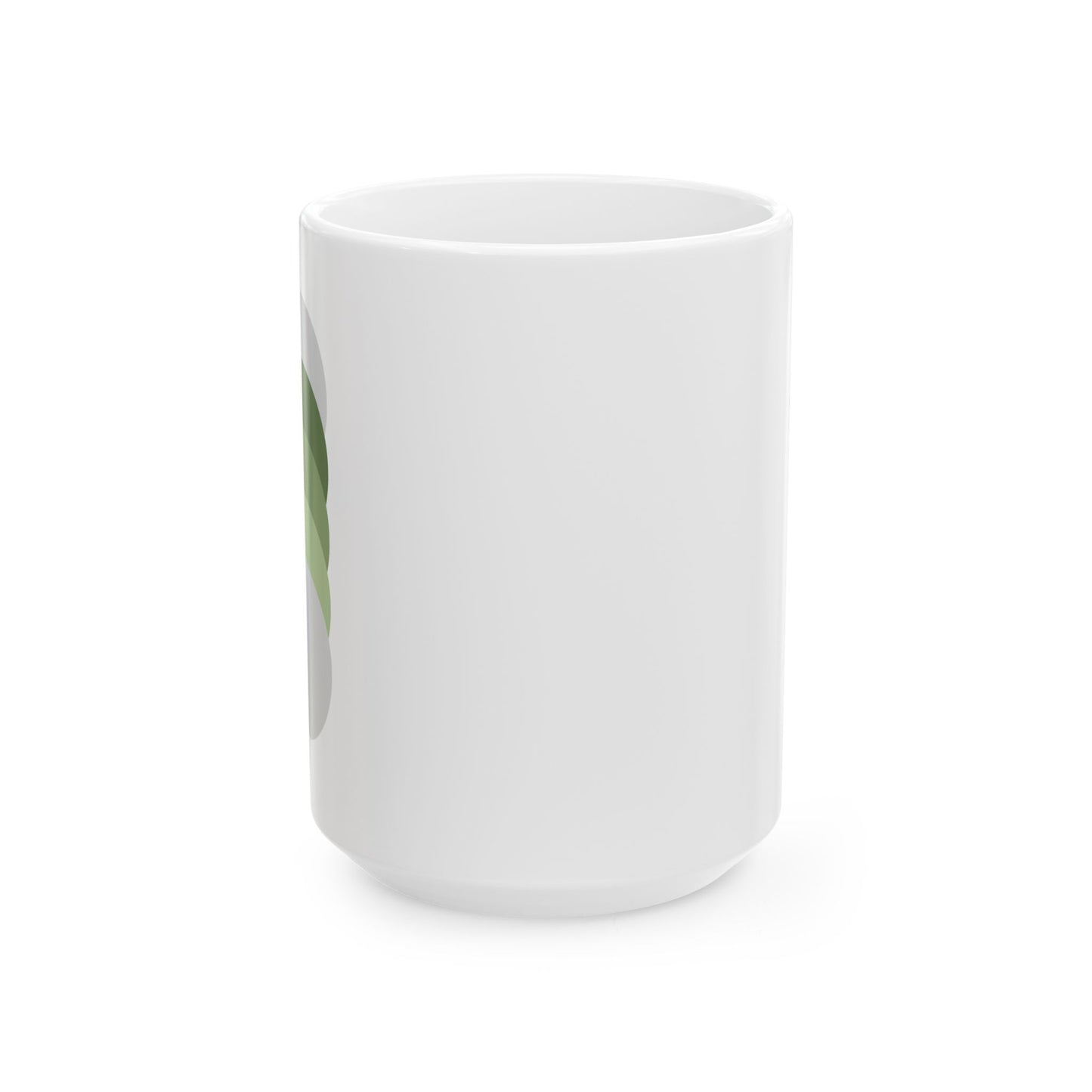 Stay Centered Minimalist Mug – Sage Green Wellness Coffee Cup | Modern Calm Aesthetic Ceramic Mug