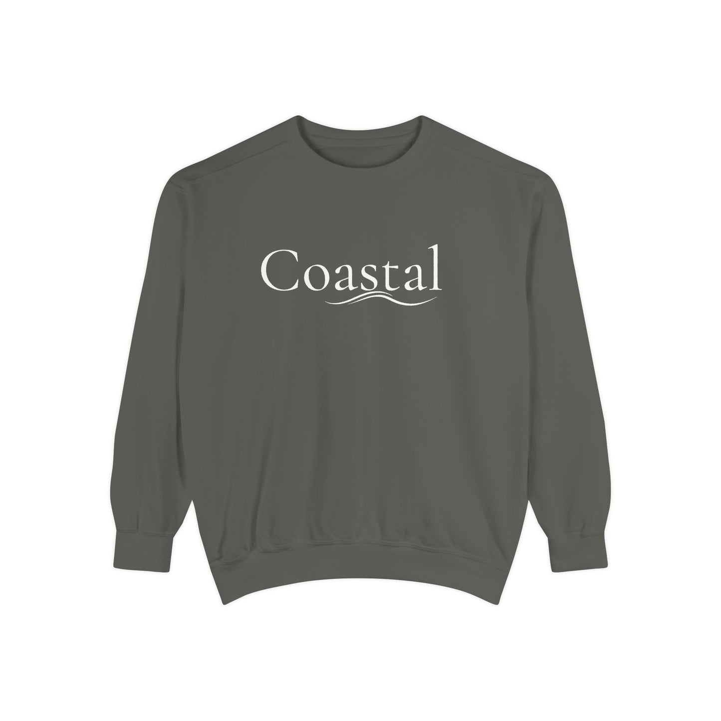 Beach Graphic Sweatshirt — Retro Wave Script Pullover