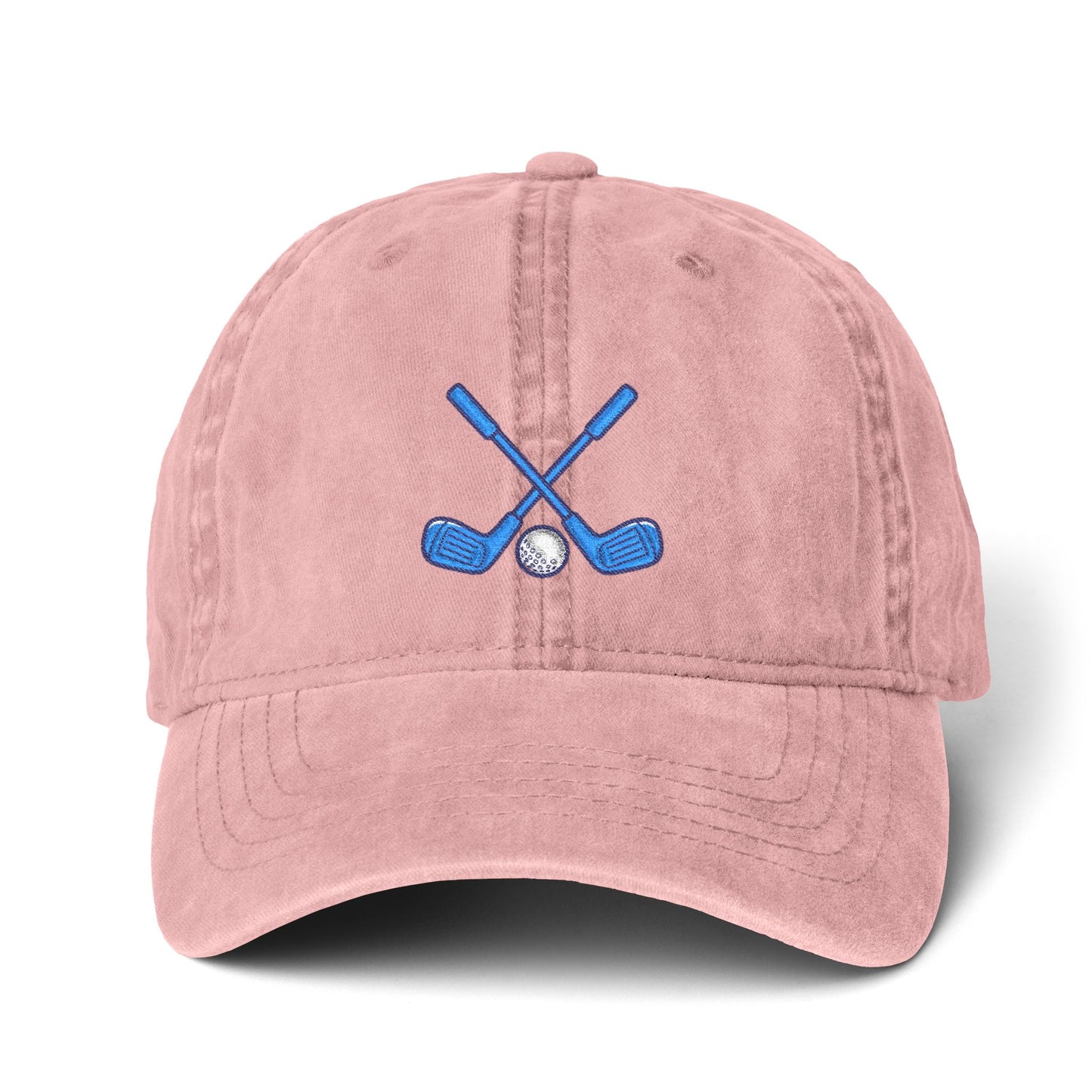 Coastal Fairway Embroidered Golf Hat – Women’s Pigment Dyed Golf Cap | Minimalist Country Club Style