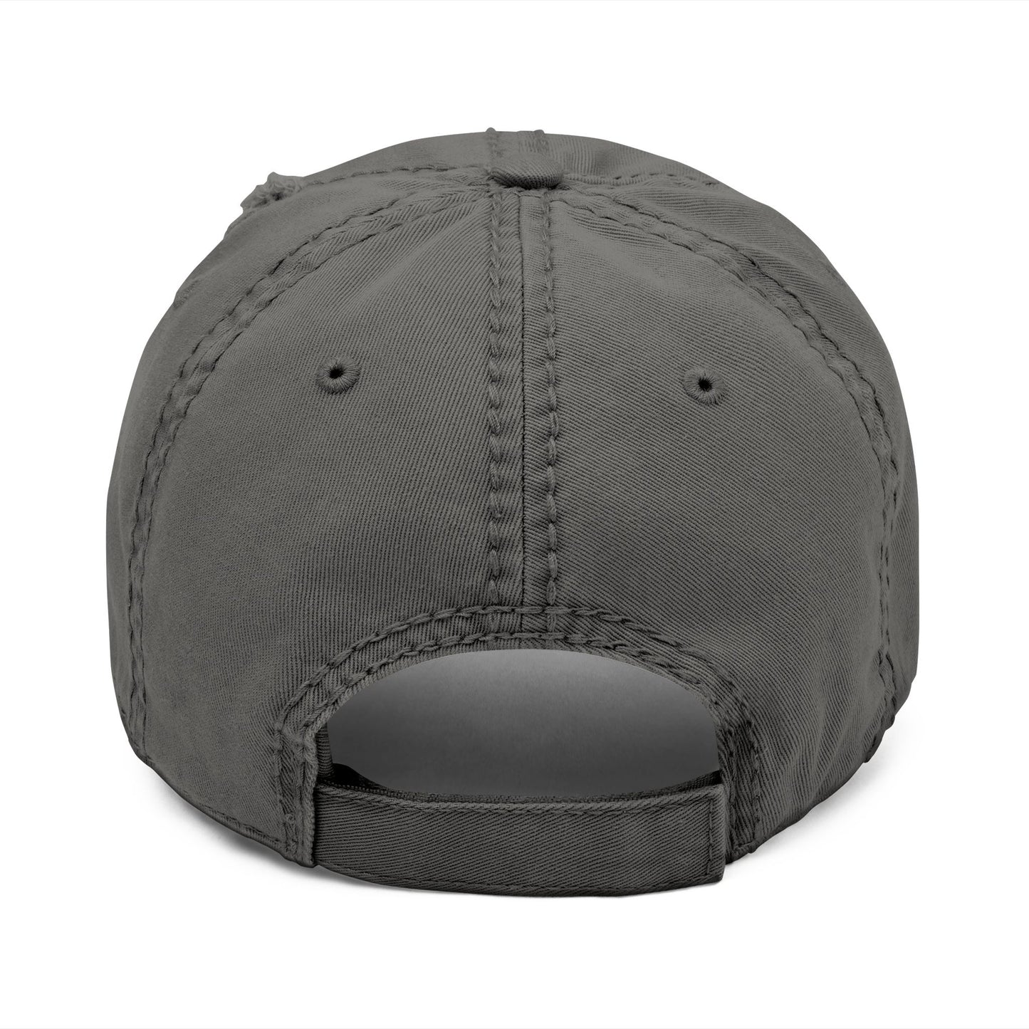 Distressed Embroidered Lobster Dad Hat — Vintage Washed Baseball Cap