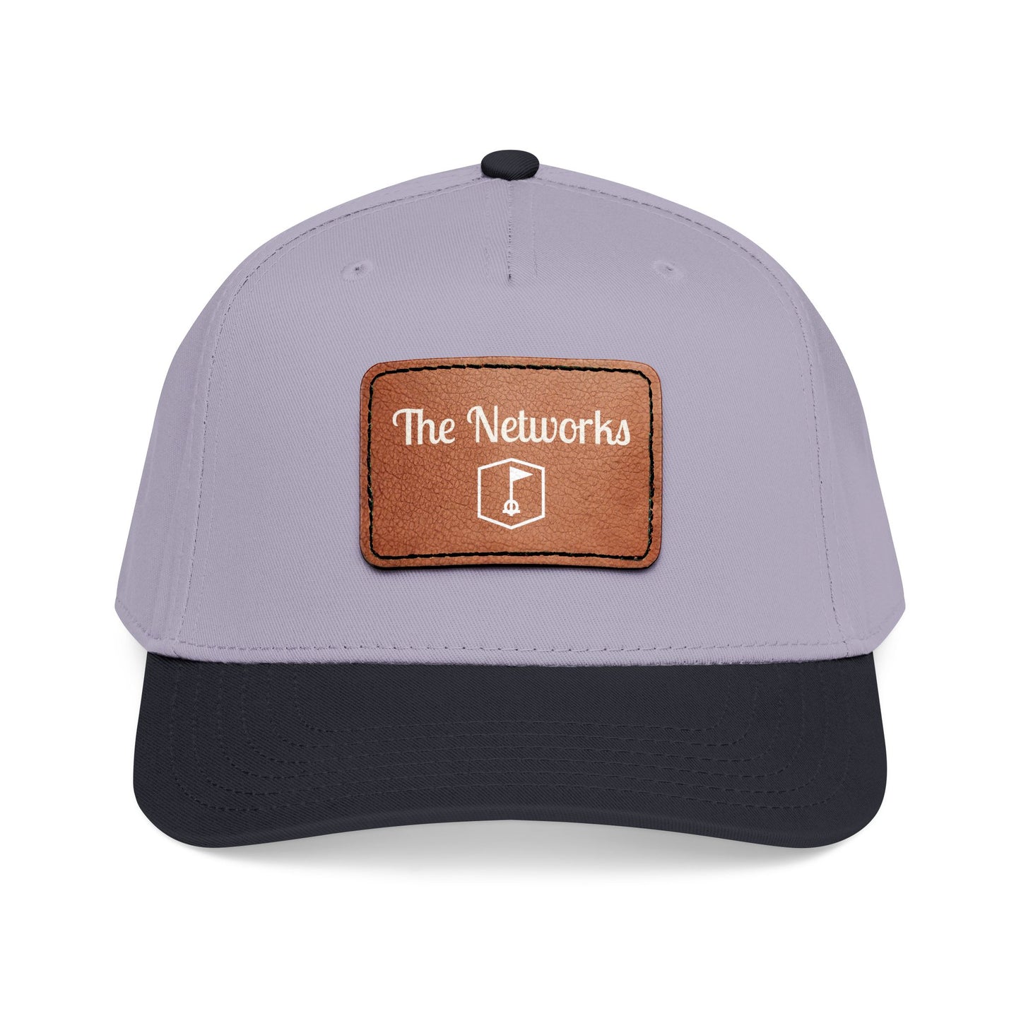 Copy of Mid Profile Baseball Cap with Leather Patch (Rectangle)