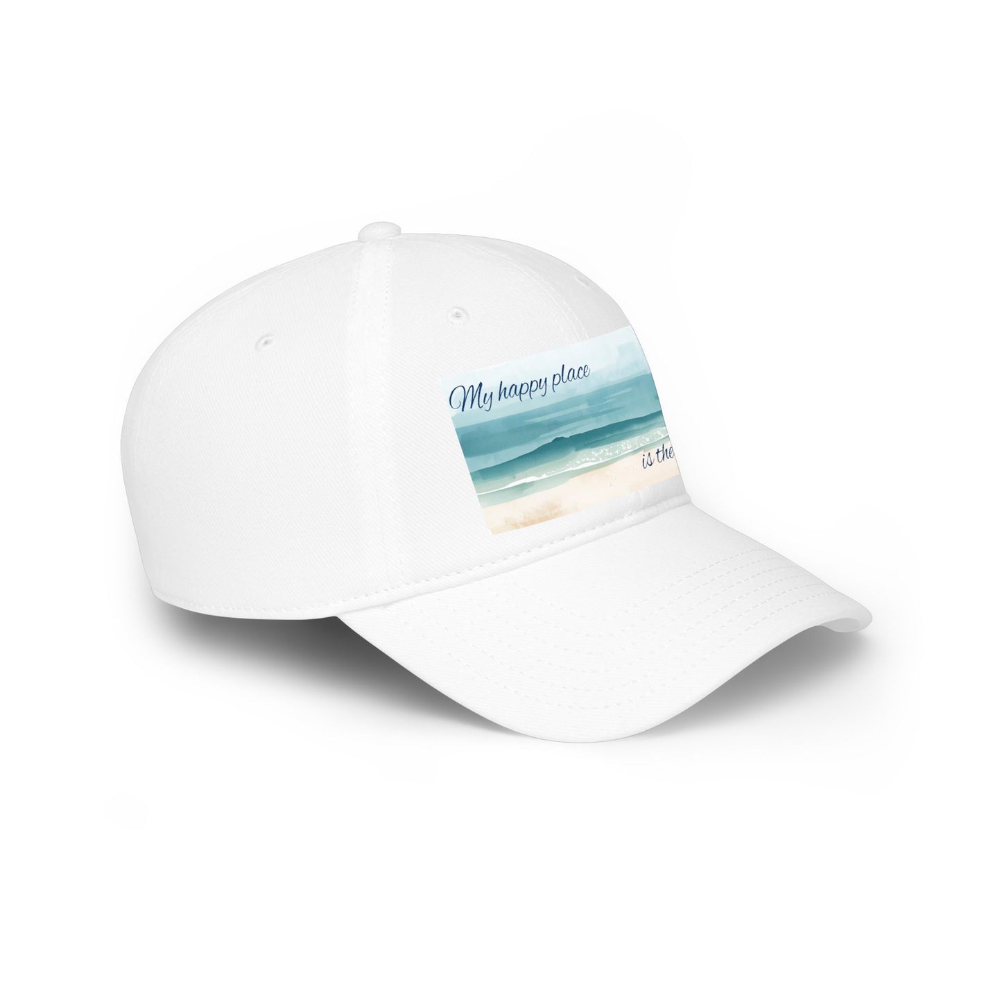my happy place Is the sea Low Profile Baseball Cap