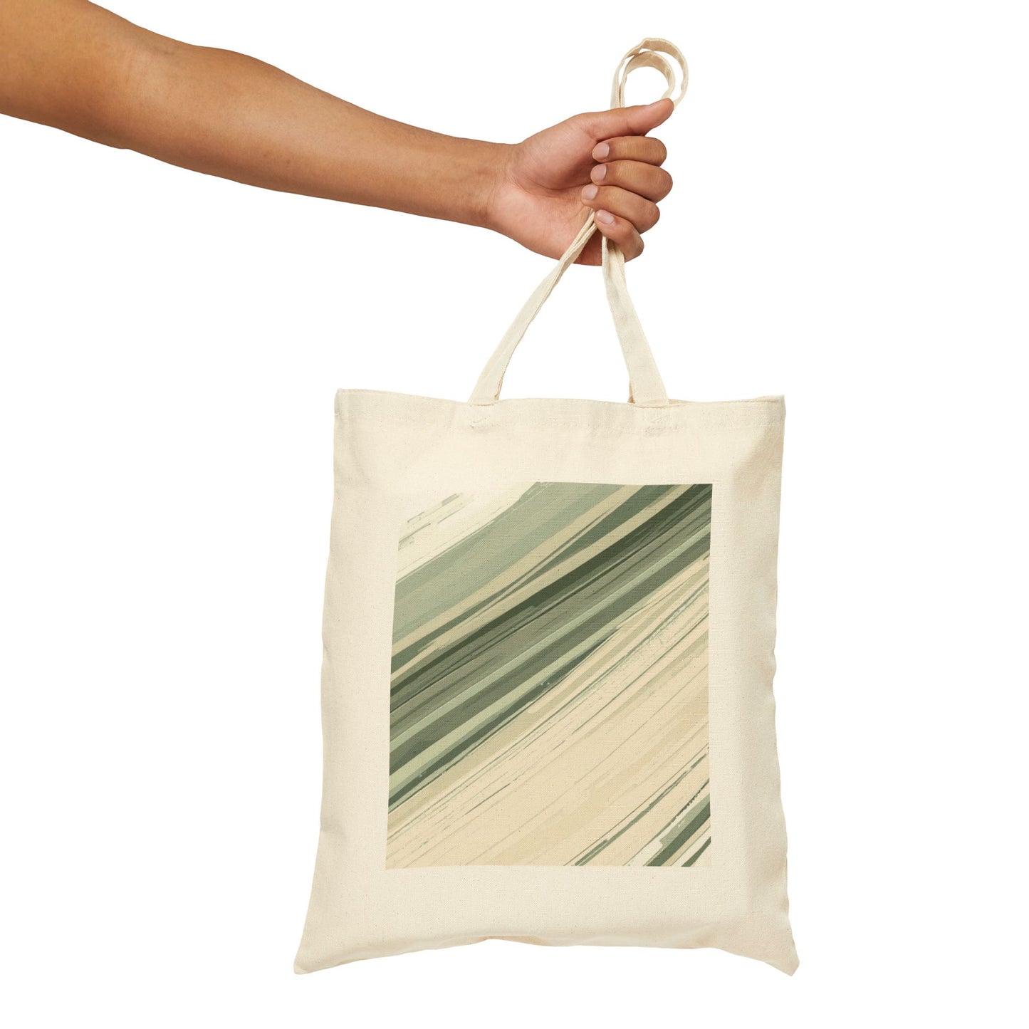 Sea Glass Drift Coastal Tote Bag – Abstract Sage Green Canvas Carryall | Minimalist Ocean Wave Everyday Tote