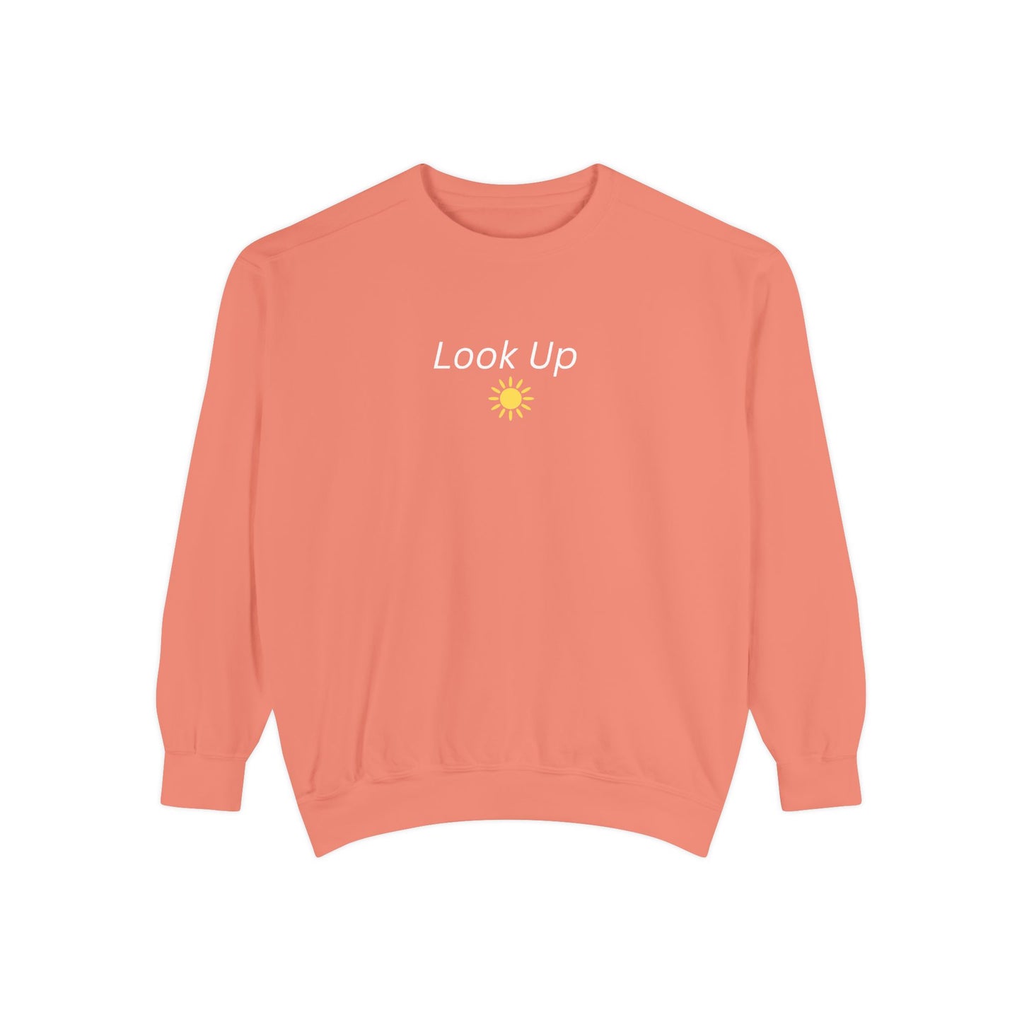Look Up Sweatshirt- Minimal Sun Crewneck