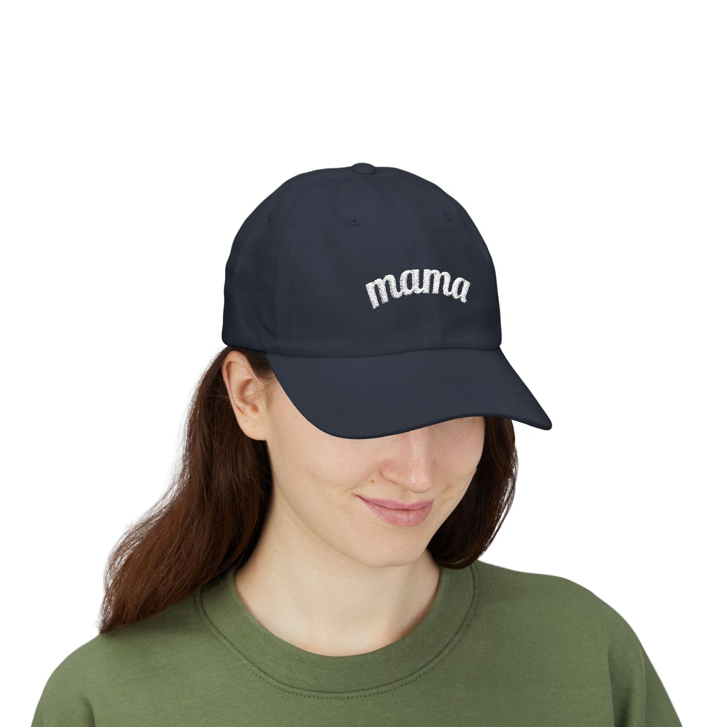 Mama Script embroidered baseball Cap - # 1 back detail