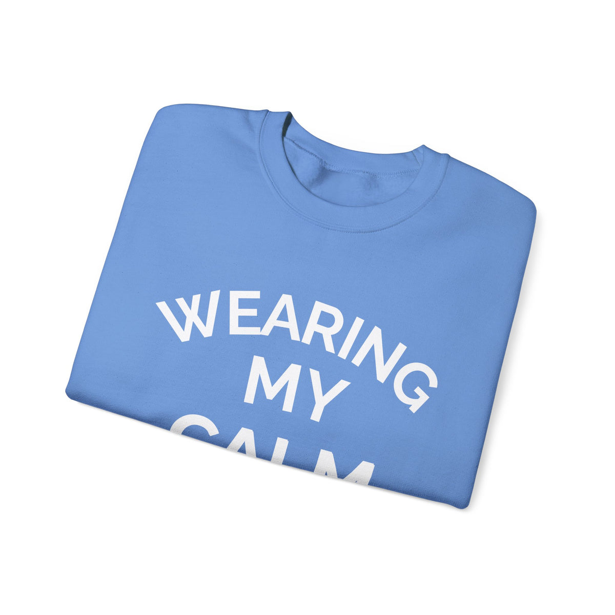 Wearing My Calm Crewneck Sweatshirt, Cozy Unisex Sweatshirt, Relaxed Fit Apparel, Gift for Mindfulness Lovers, Everyday Comfort Wear, [...]