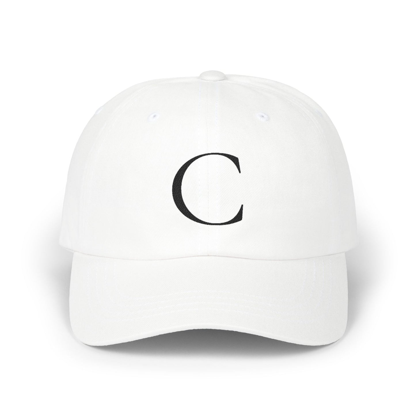 Wear My Story Embroidered Initial Hat - Letter C on the Classic Dad Cap