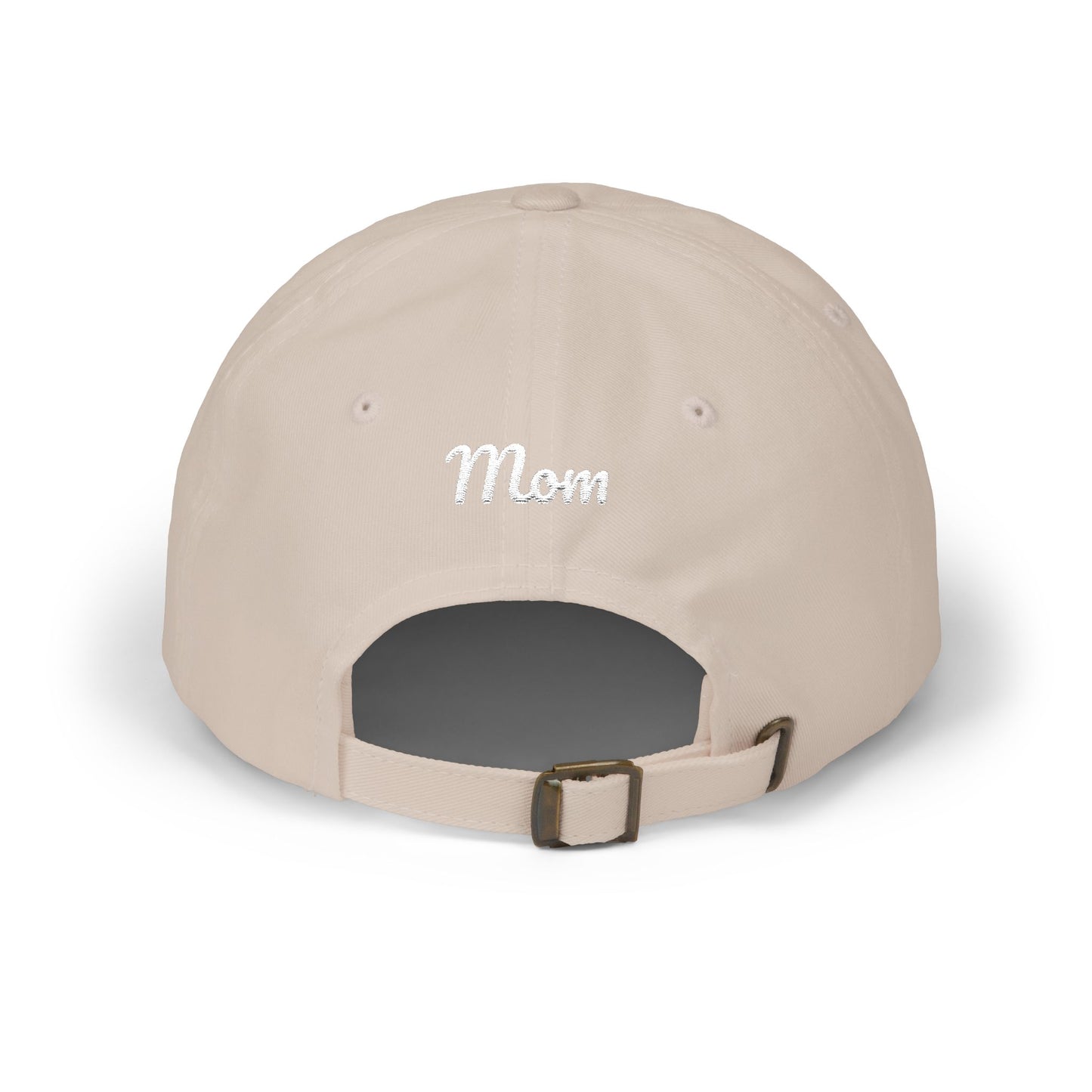 Black-Eyed Susan Mom Embroidered  Dad Cap (white font)