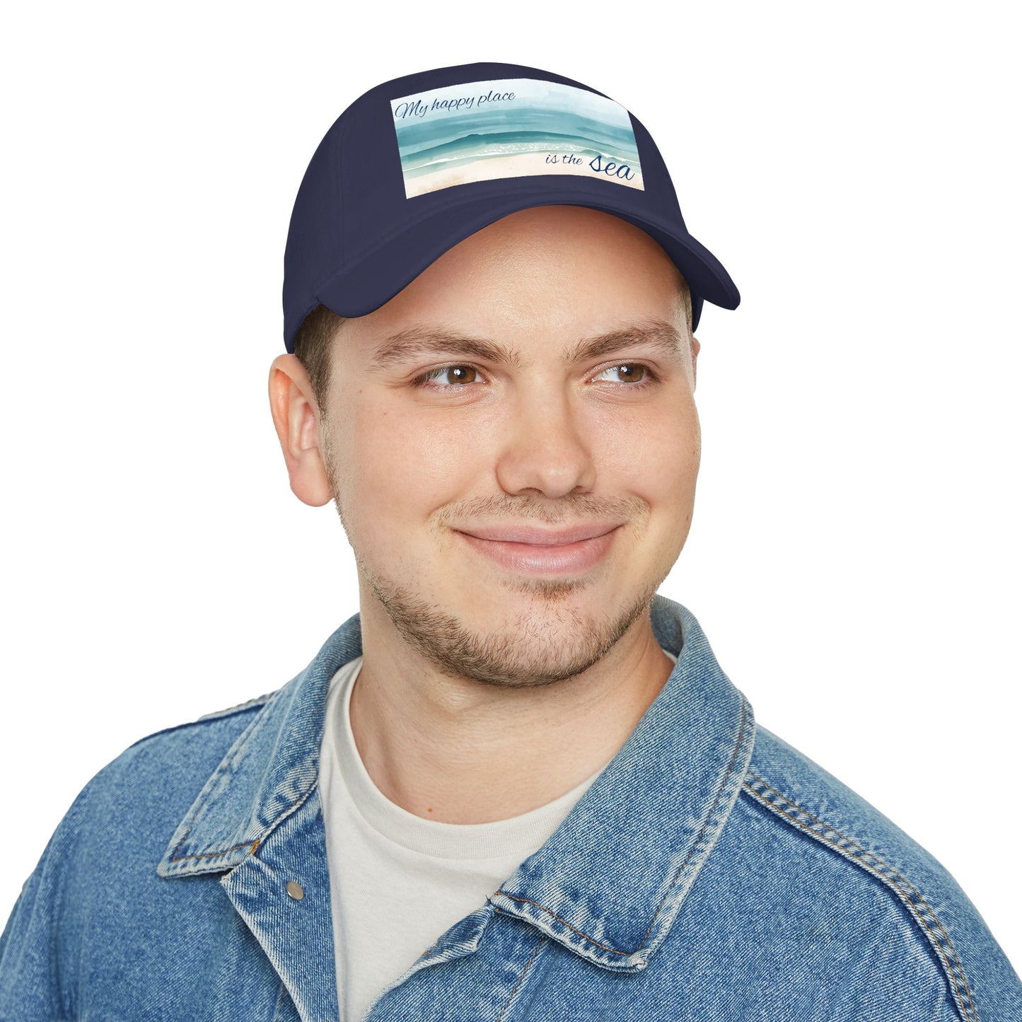 my happy place Is the sea Low Profile Baseball Cap