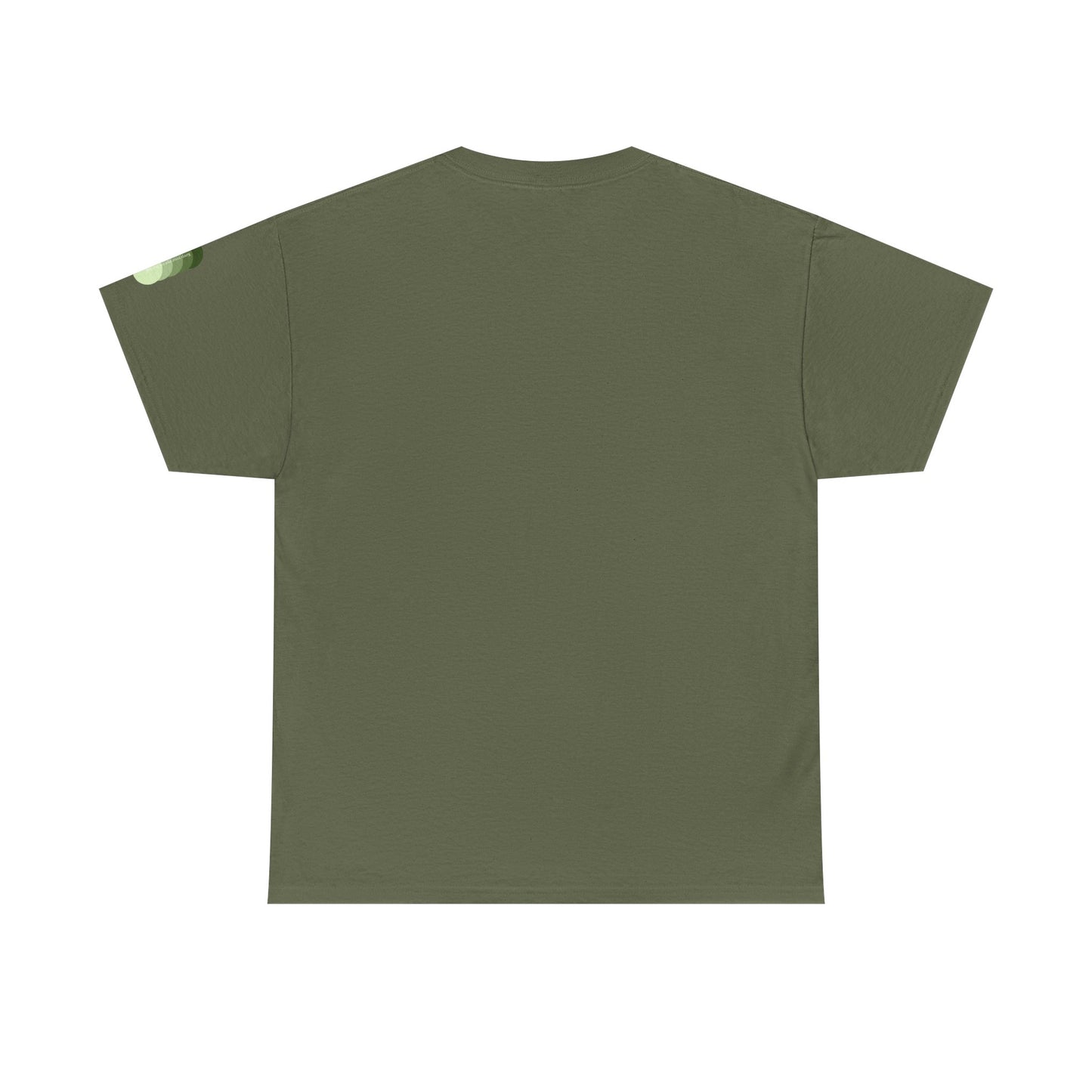 Sea Glass Drift Unisex Heavy Cotton Tee – Abstract Coastal Wave Graphic Shirt | Minimalist Sage Green Aesthetic Tee